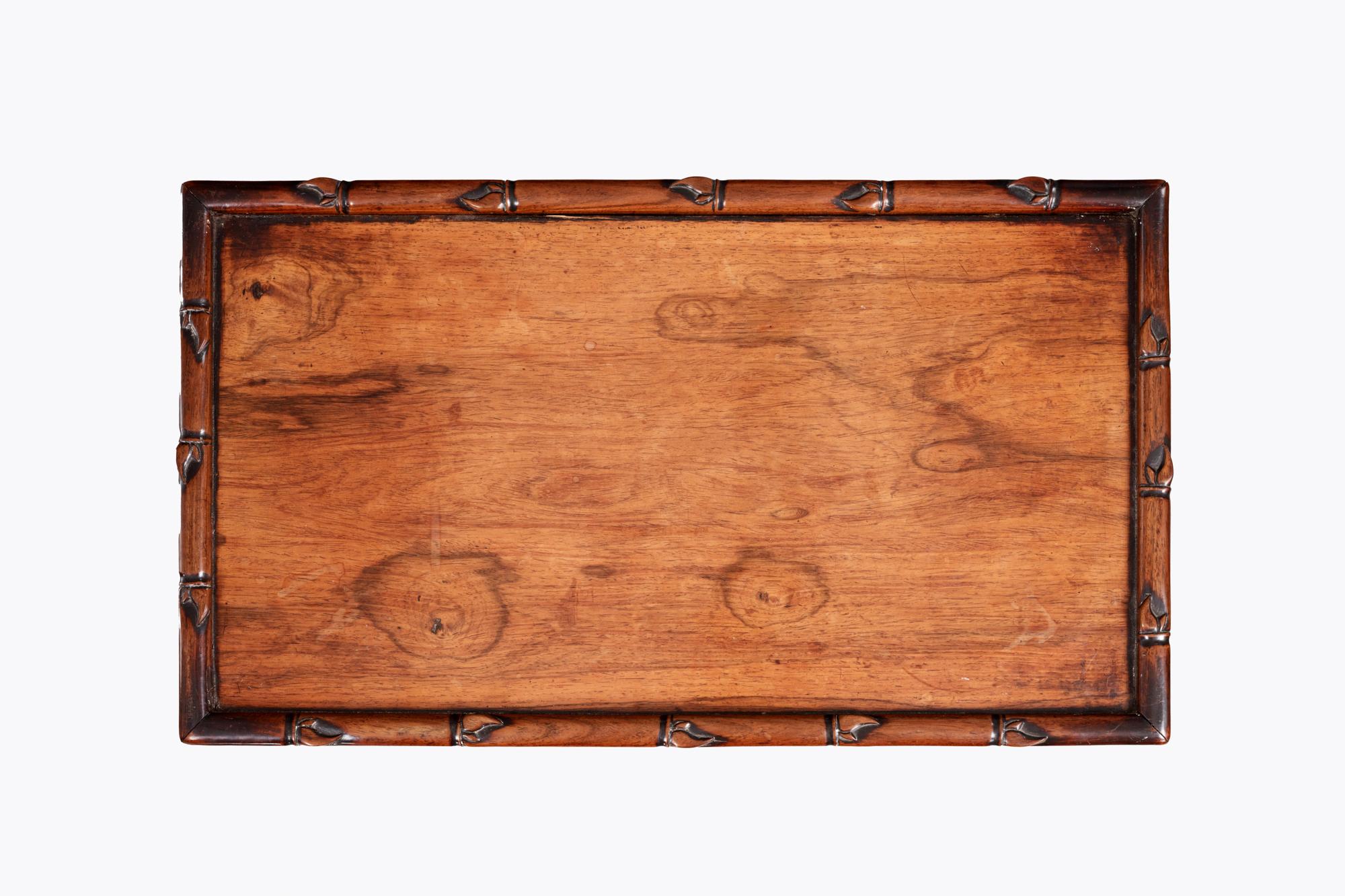 19th Century Qing Chinese Hardwood Tray Top Table In Excellent Condition For Sale In Dublin 8, IE