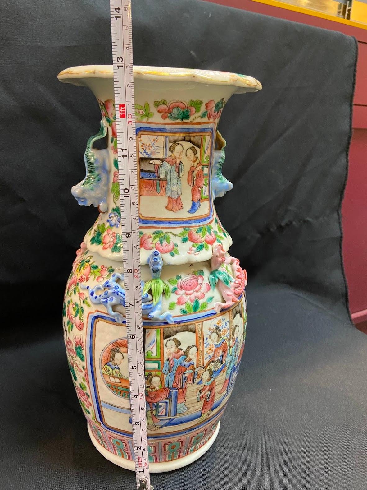 Daoguang Familie-Rose-Porzellanvase „ladies“ aus dem 19. Jahrhundert  im Angebot 9