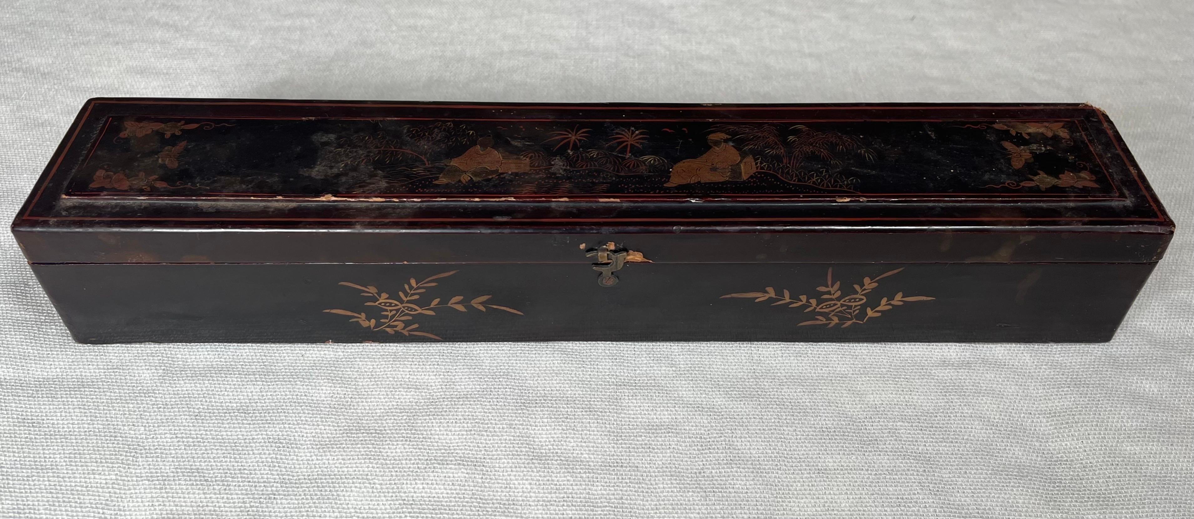 19th Century Qing Dynasty Chinese Telescopic Canton Fan with Carved Bone Stays 7