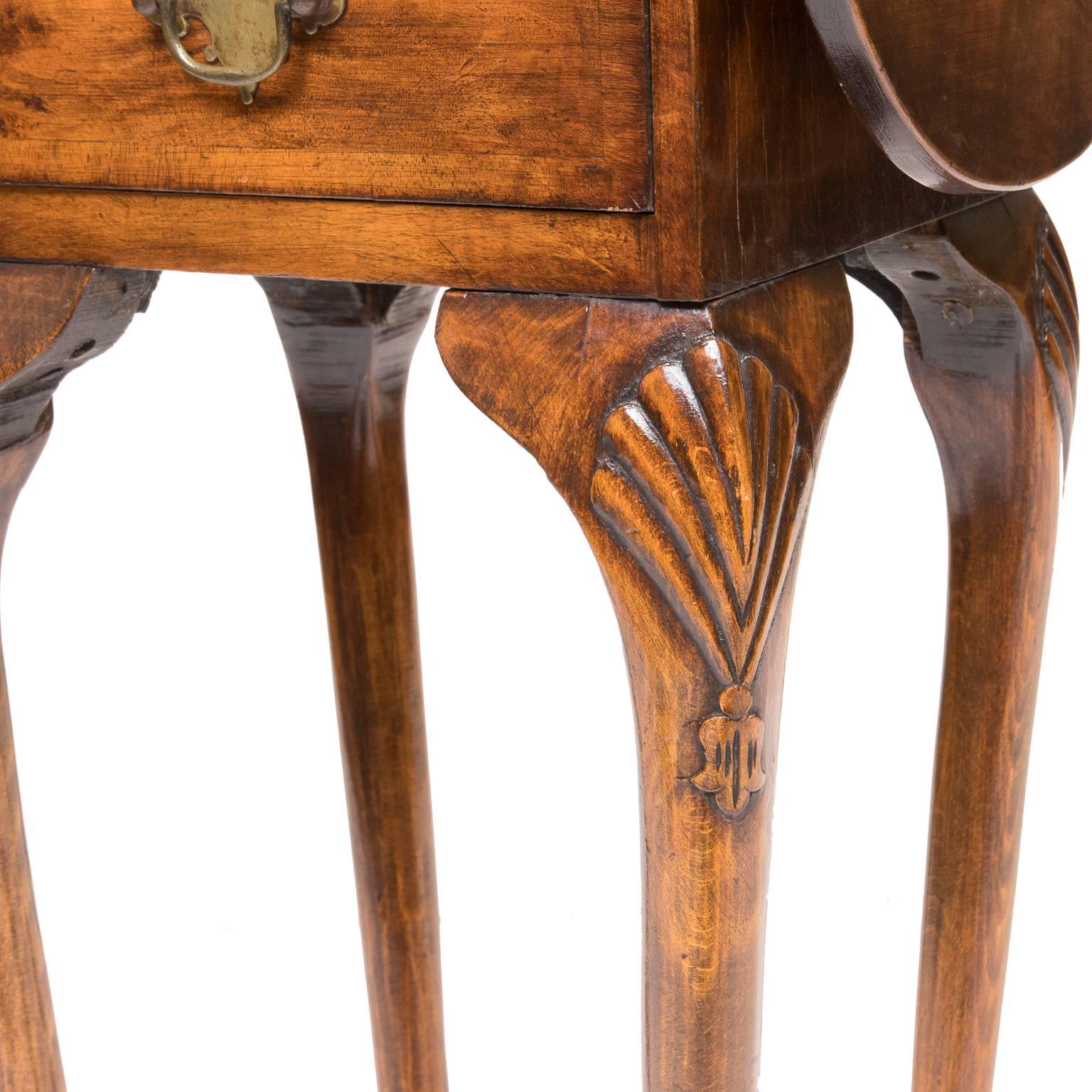 19th Century Queen Anne Drop-Leaf Side Table 2