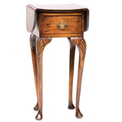 19th Century Queen Anne Drop-Leaf Side Table