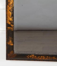 19th Century Queen Anne Japanned Pier Mirror