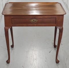 19th Century Queen Anne Mahogany Silver Table