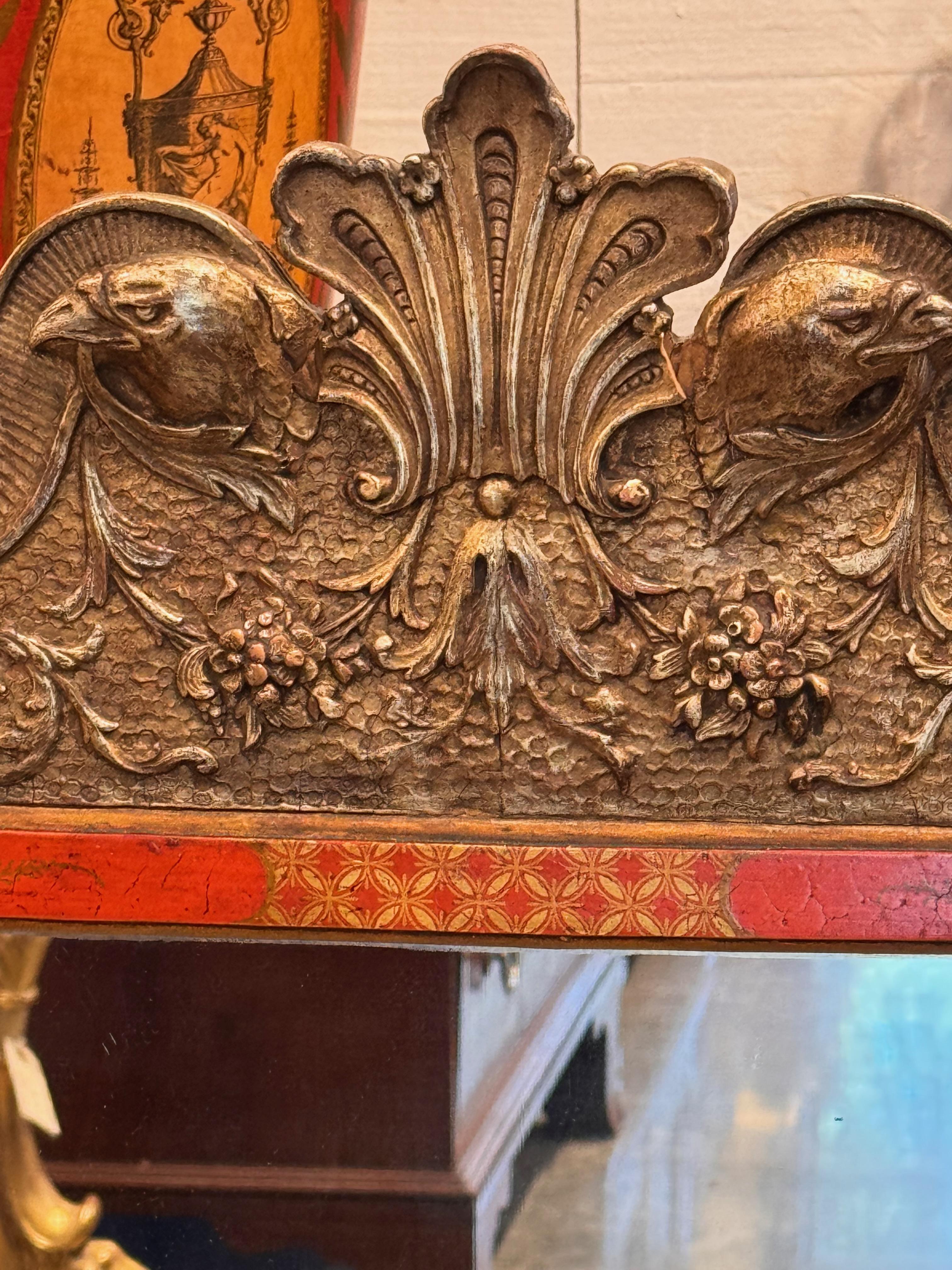 19th Century Queen Anne Style Chinoiserie Mirror In Good Condition In Charlottesville, VA