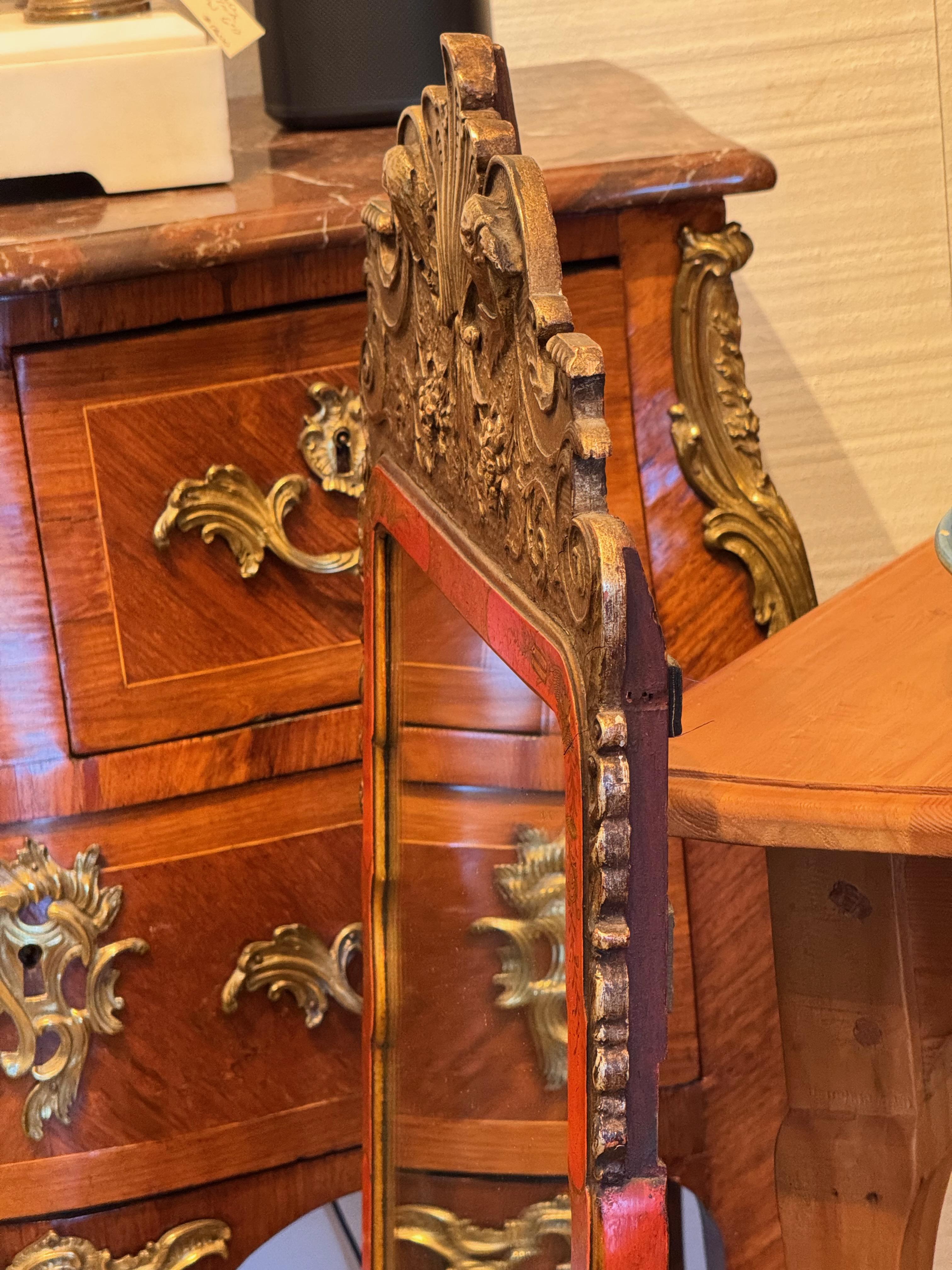 19th Century Queen Anne Style Chinoiserie Mirror 2