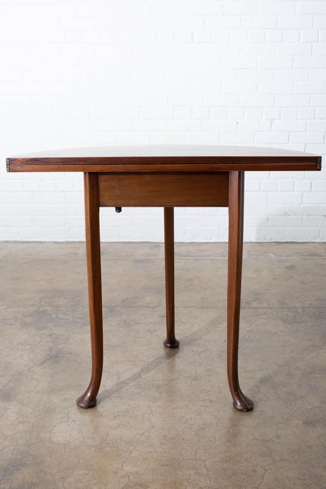 19th Century Queen Anne Style Mahogany Folding Game Table 4