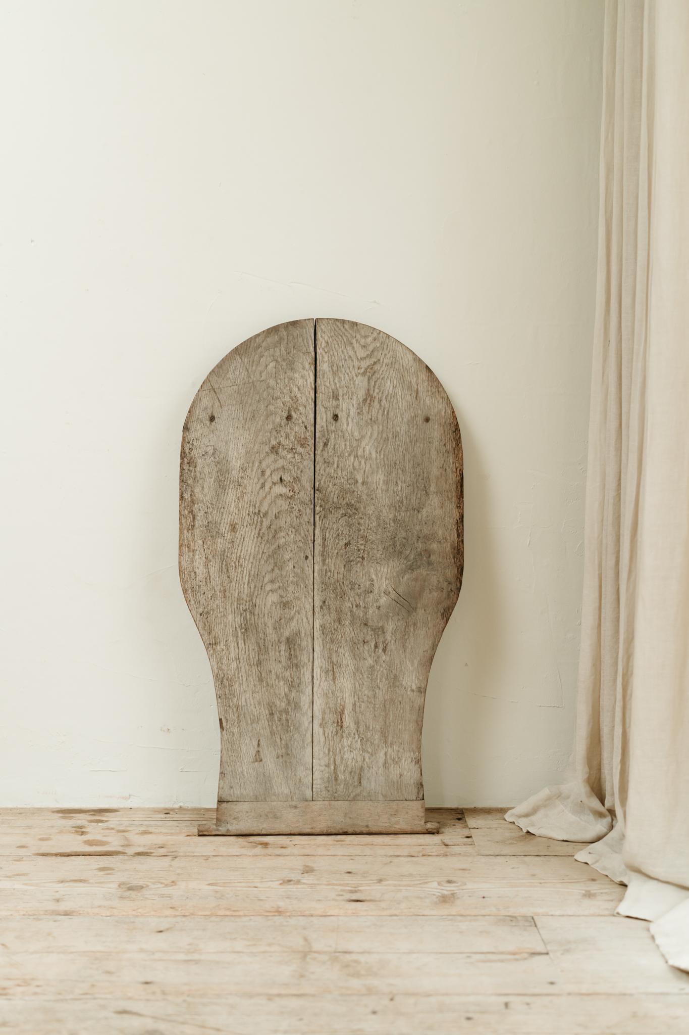 Table pliante en chêne du 19ème siècle, pièce unique, belle patine grise ...