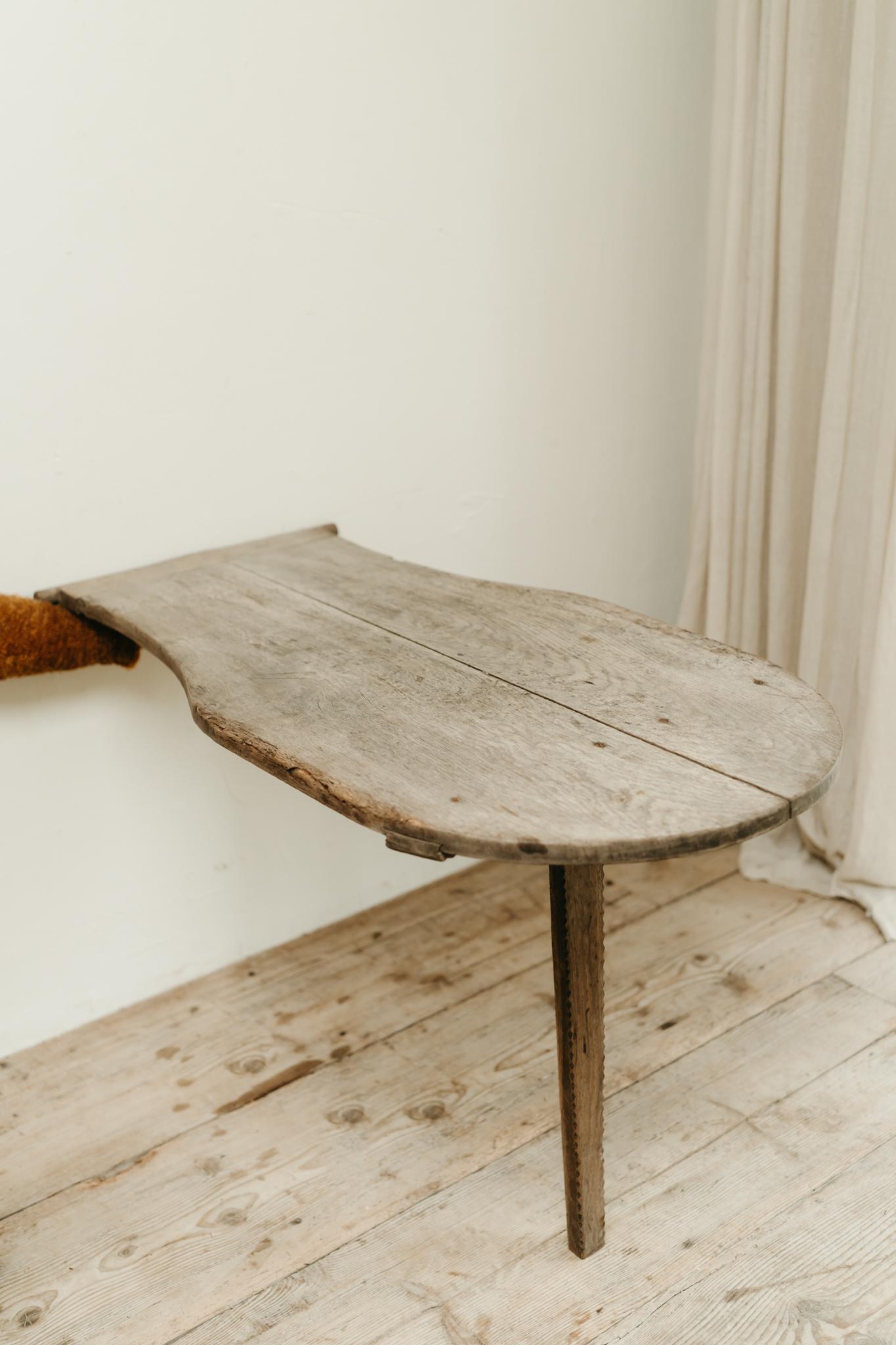 Chêne Table pliante en chêne français du 19e siècle ... en vente