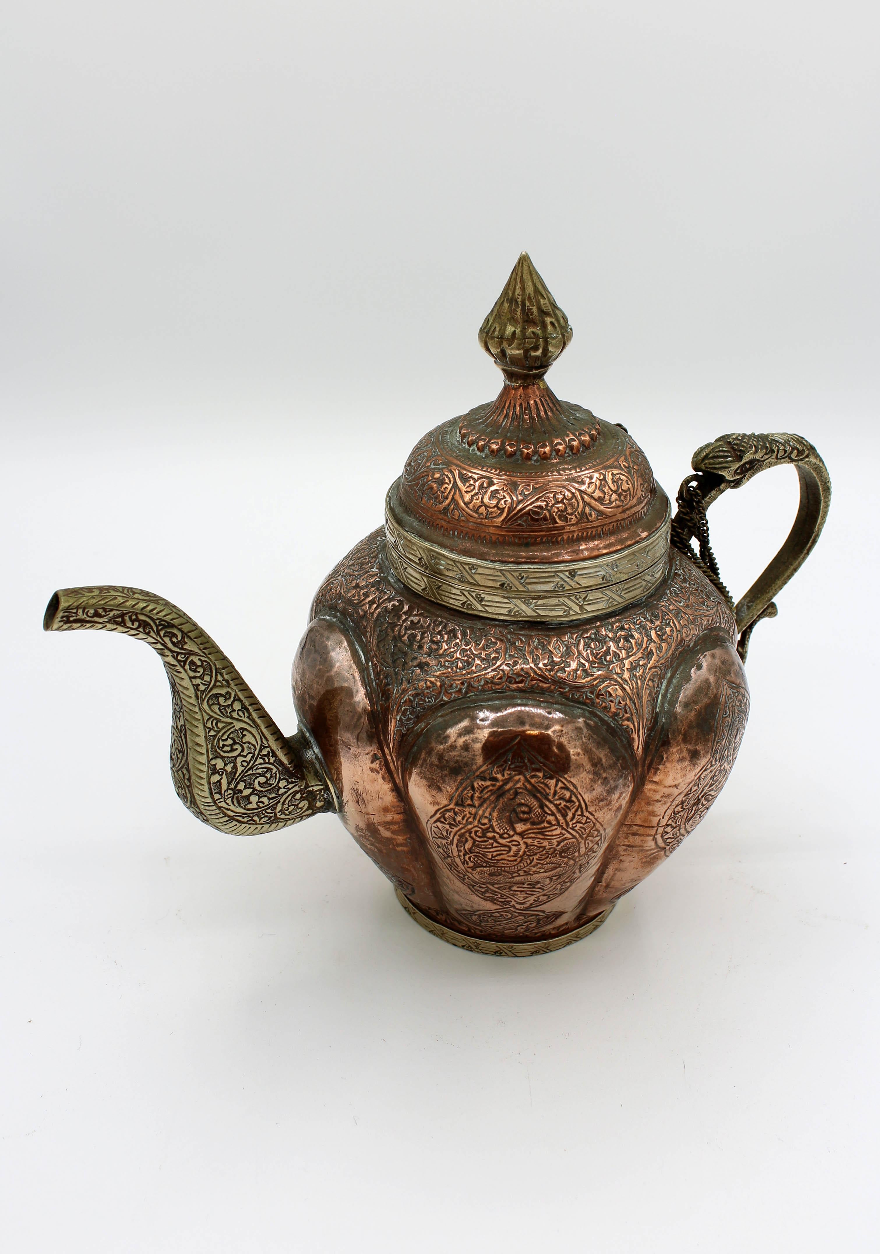 Ferronnerie Service à thé et café d'époque Raj du 19ème siècle, 4 pièces en vente
