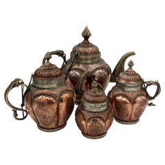 Antique 19th Century Raj Period Tea and Coffee Service, 4 Piece