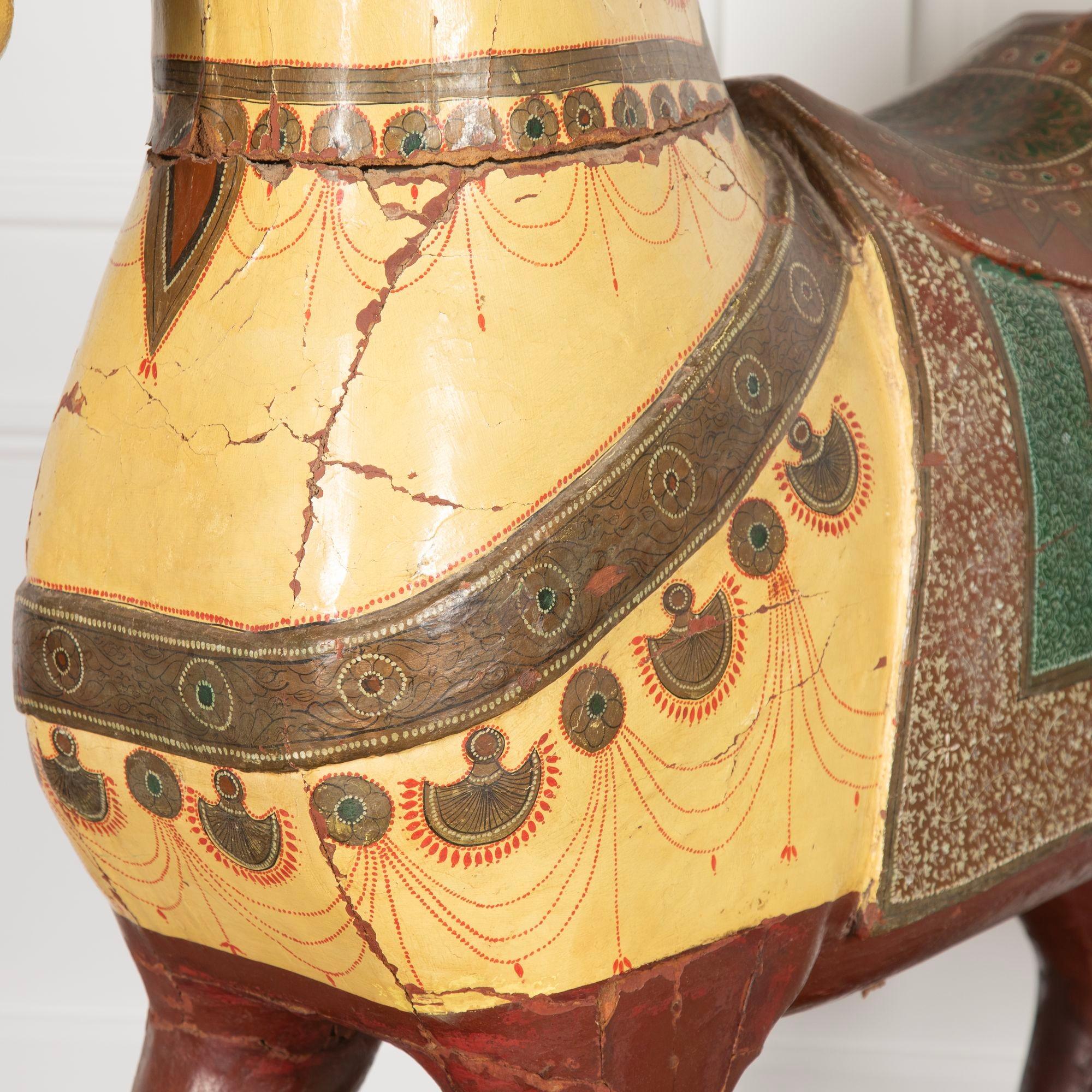 Wood 19th Century Rajasthani Wedding Horse For Sale