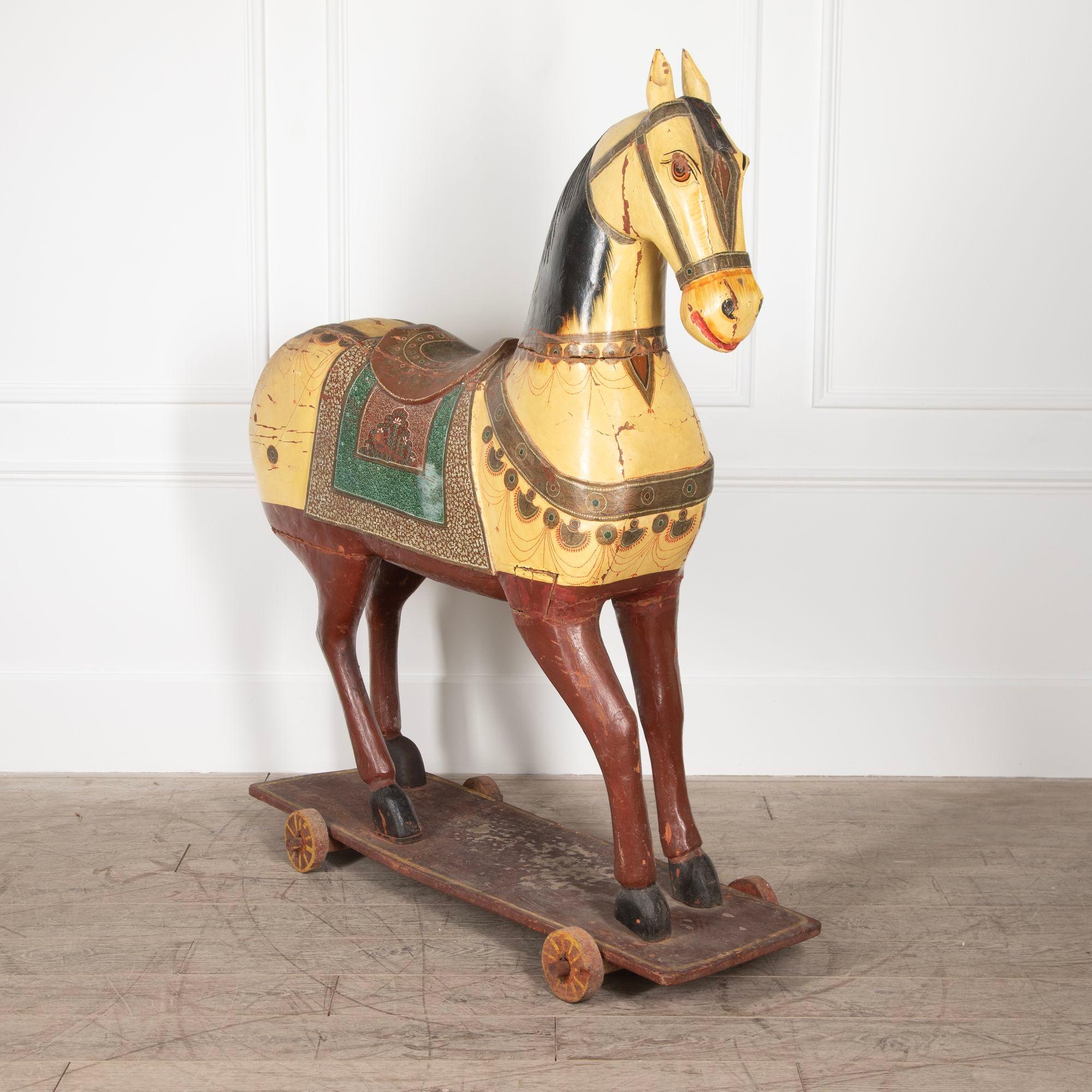 19th Century Rajasthani Wedding Horse For Sale 1