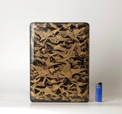 19th century Rare and unique art deco lacquer box