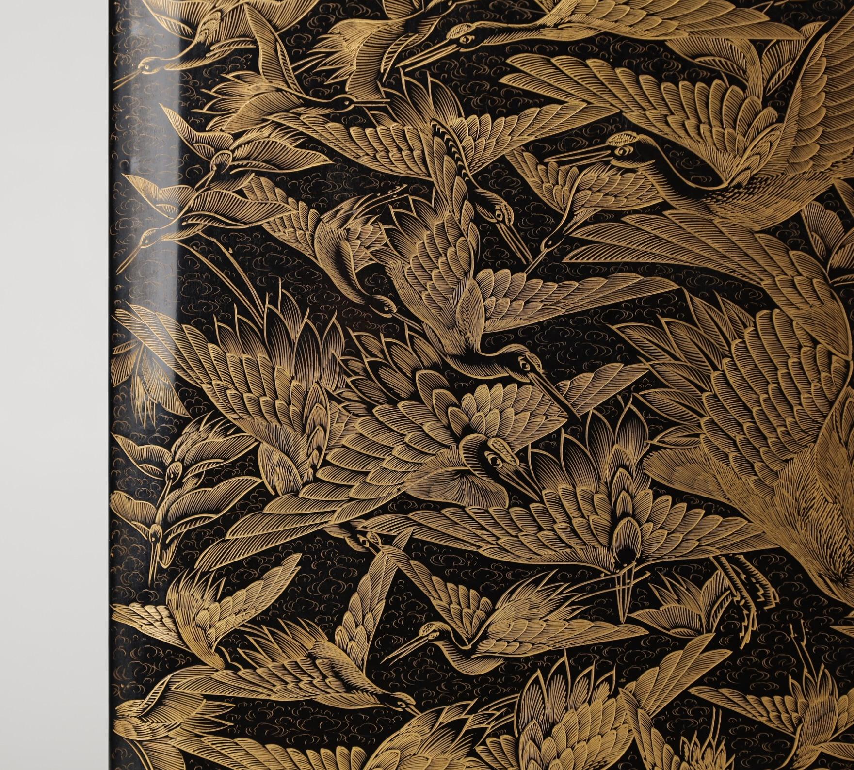 XIXe siècle 19e siècle Rare et unique boîte en laque art déco en vente