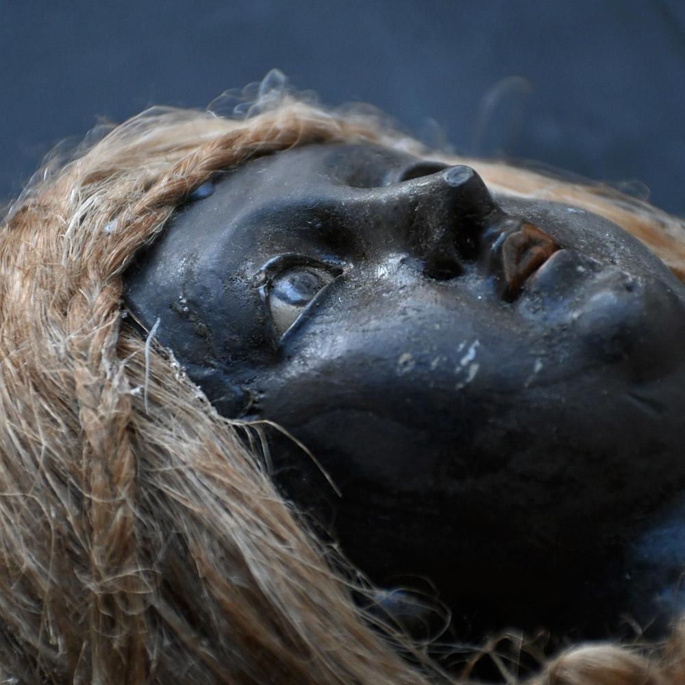 19th Century Rare Black Madonna Figure For Sale 8