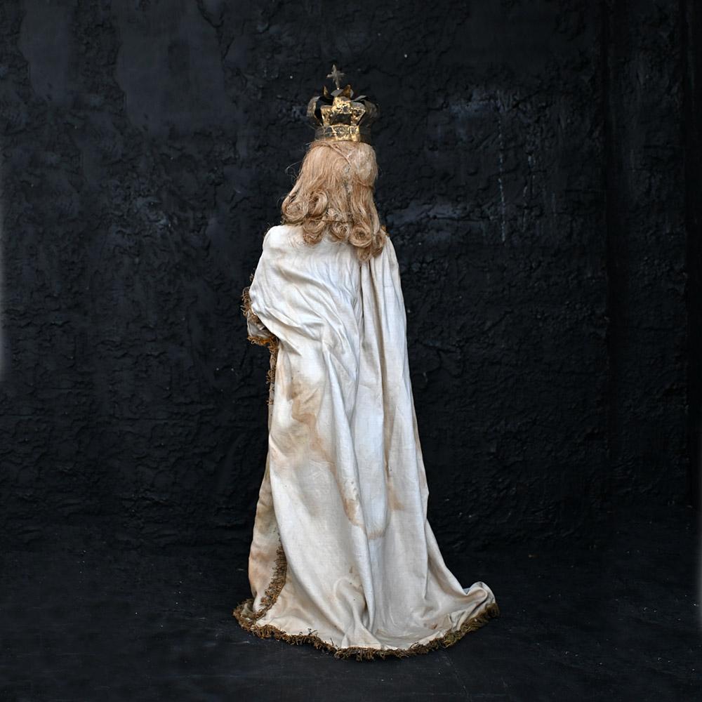19th Century Rare Black Madonna Figure For Sale 1