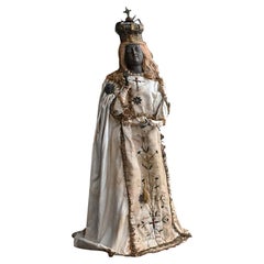Rare figurine de Madonna noire du 19e siècle