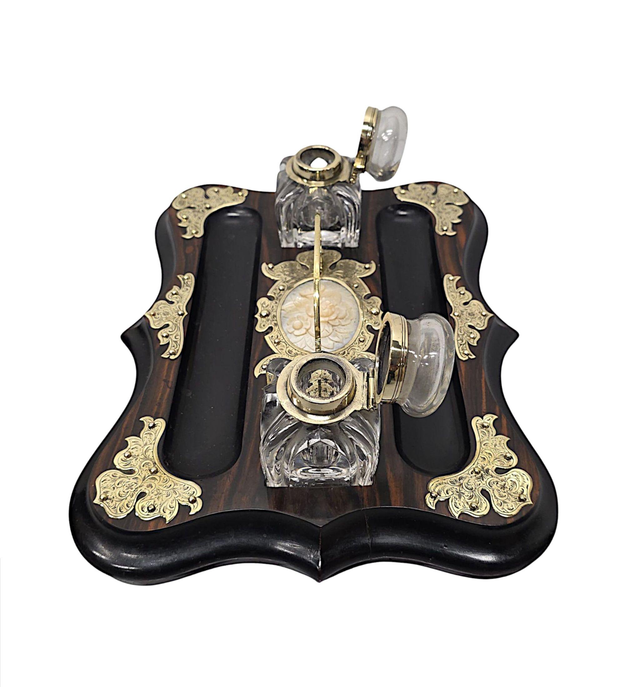 19th Century Rare Coromandel Desk Set For Sale 5