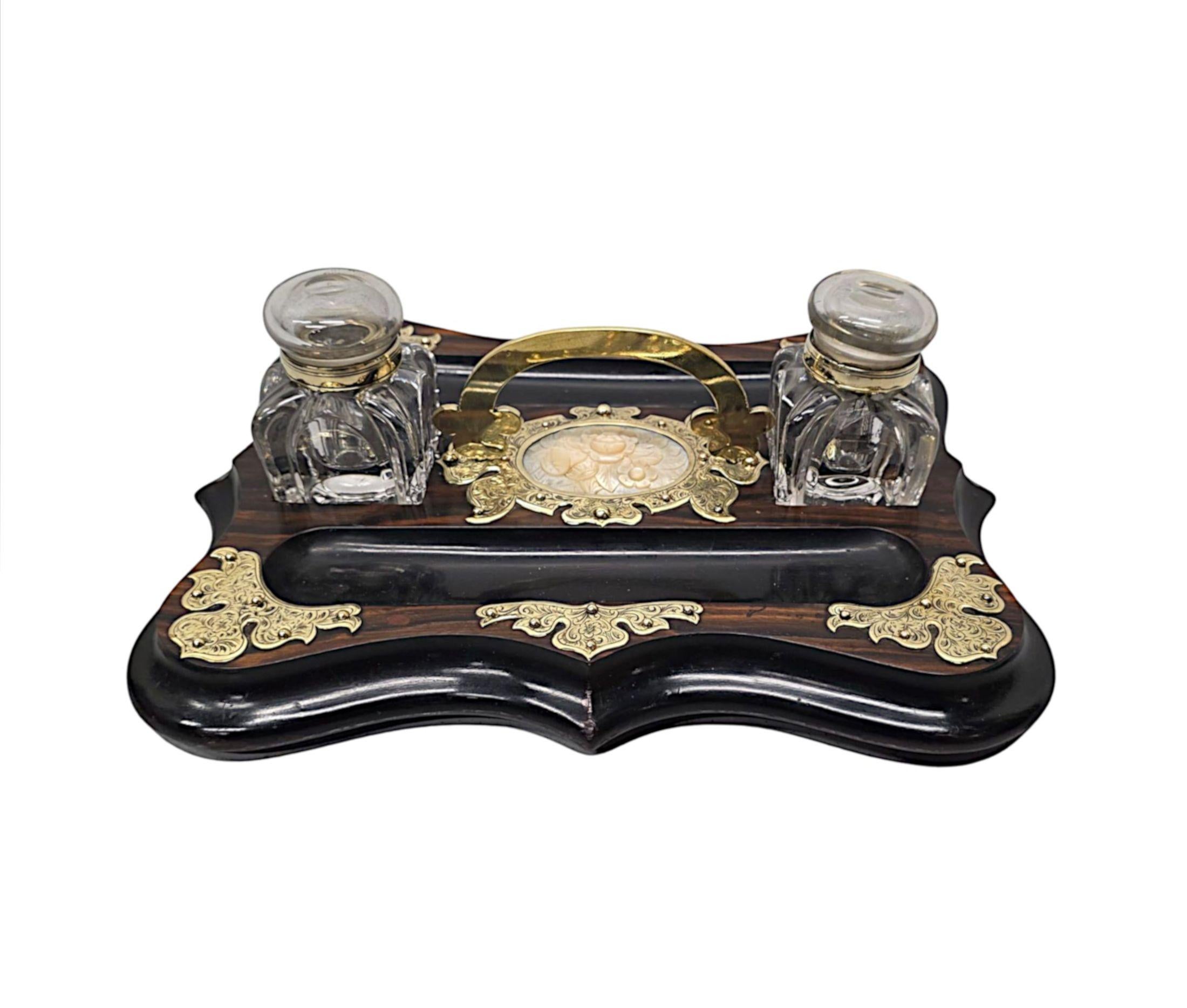 English 19th Century Rare Coromandel Desk Set For Sale