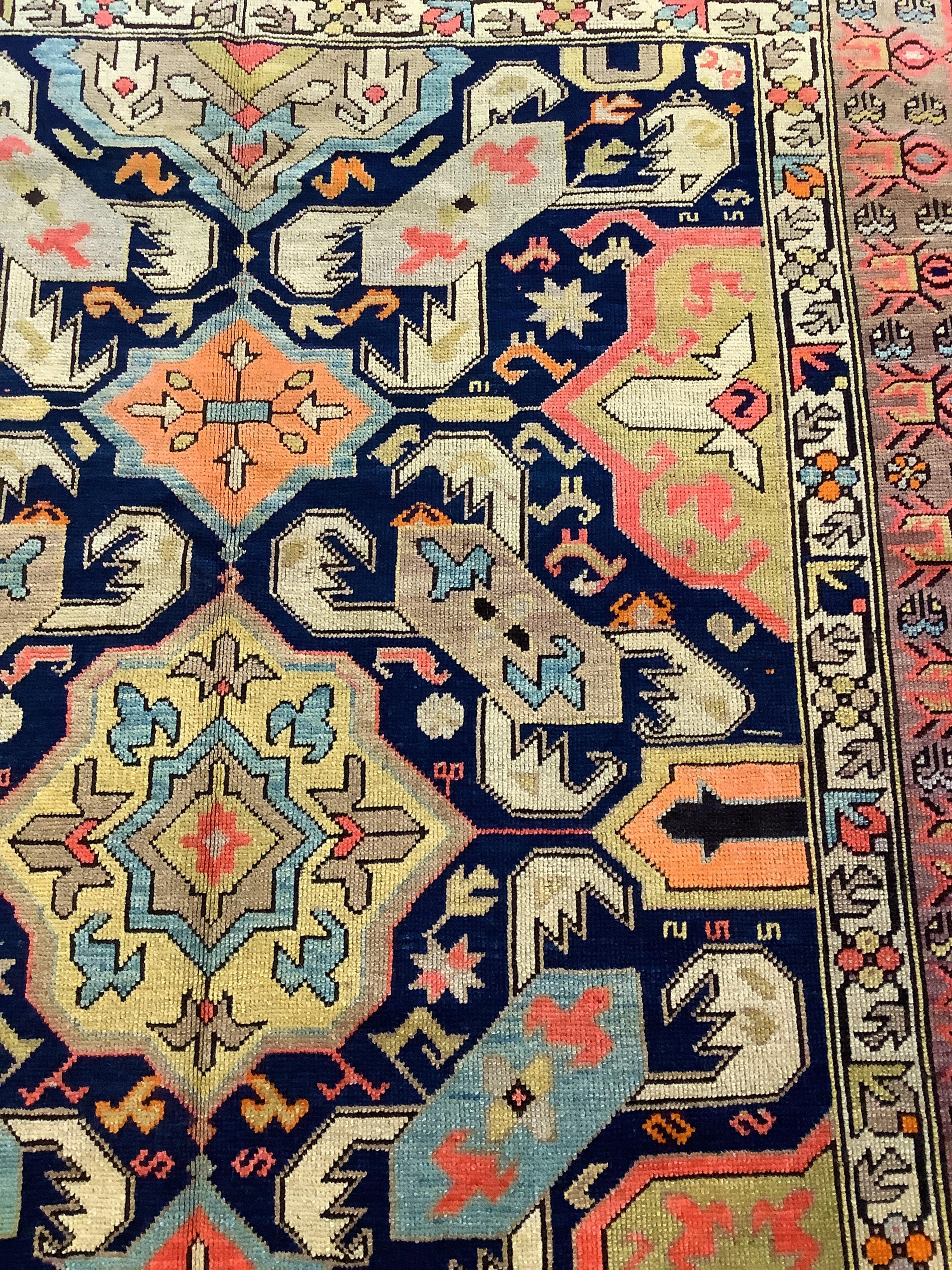 19th Century Rare Karabagh Gallery Carpet For Sale 3