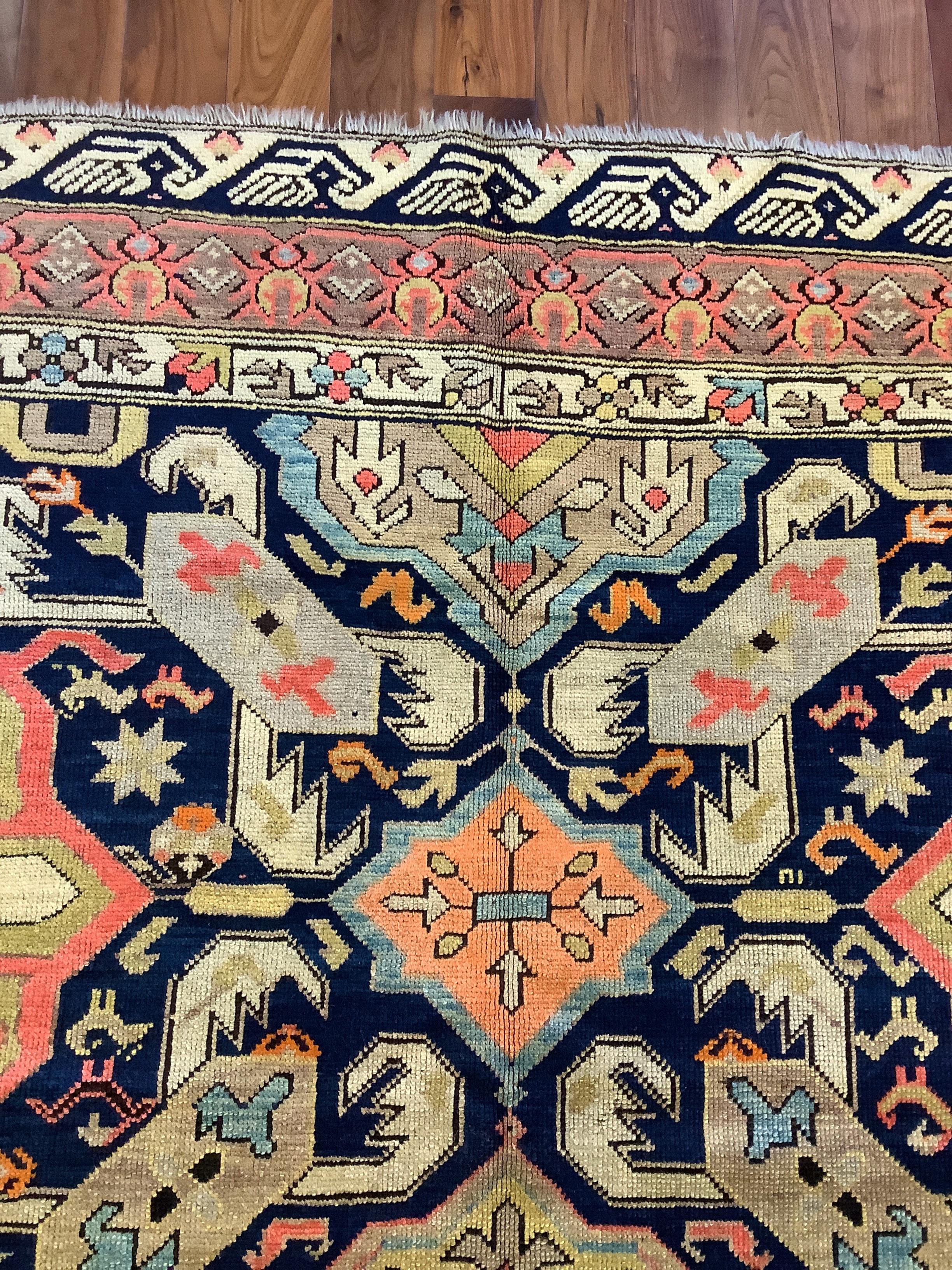19th Century Rare Karabagh Gallery Carpet For Sale 4