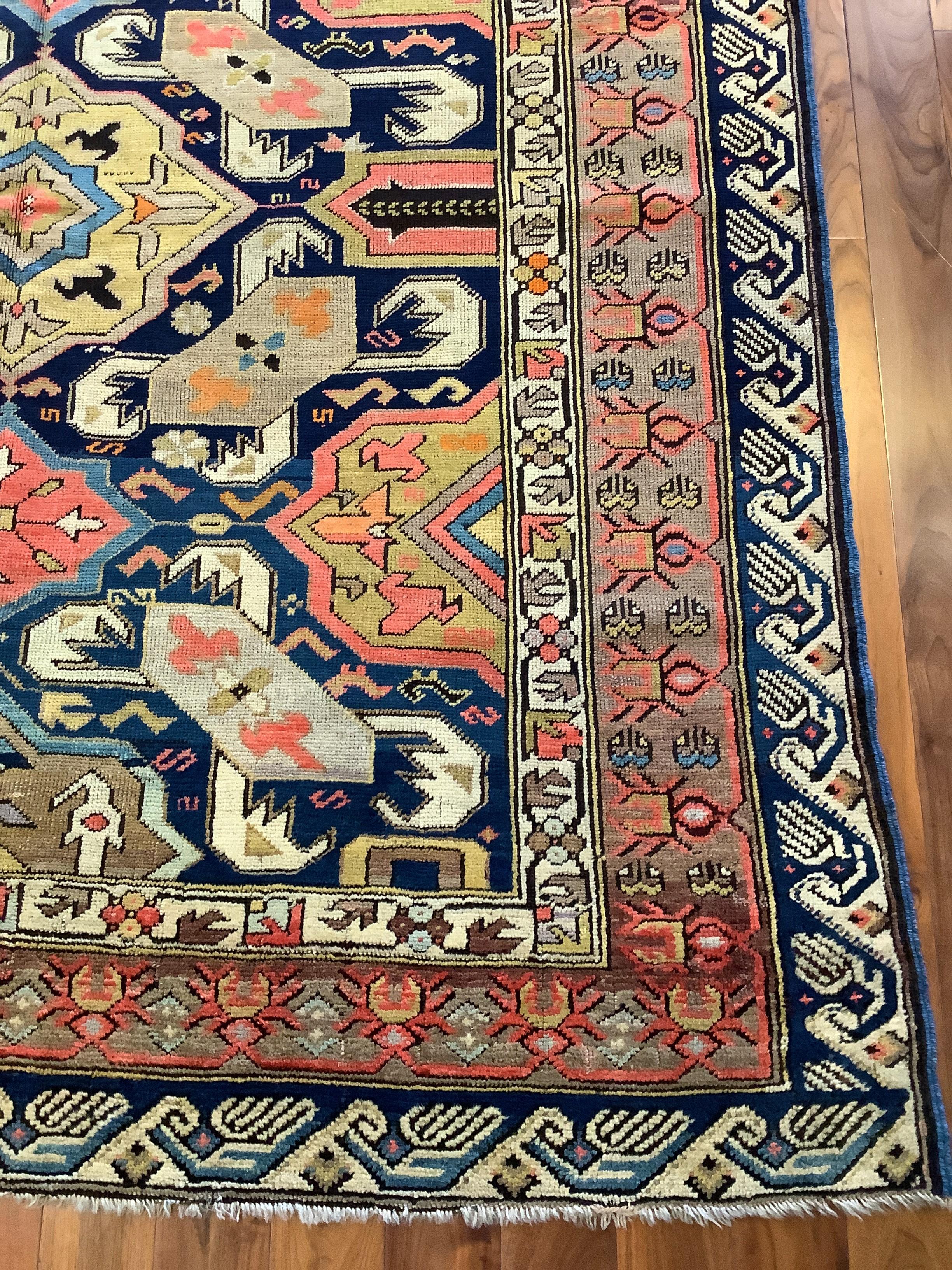 19th Century Rare Karabagh Gallery Carpet For Sale 7