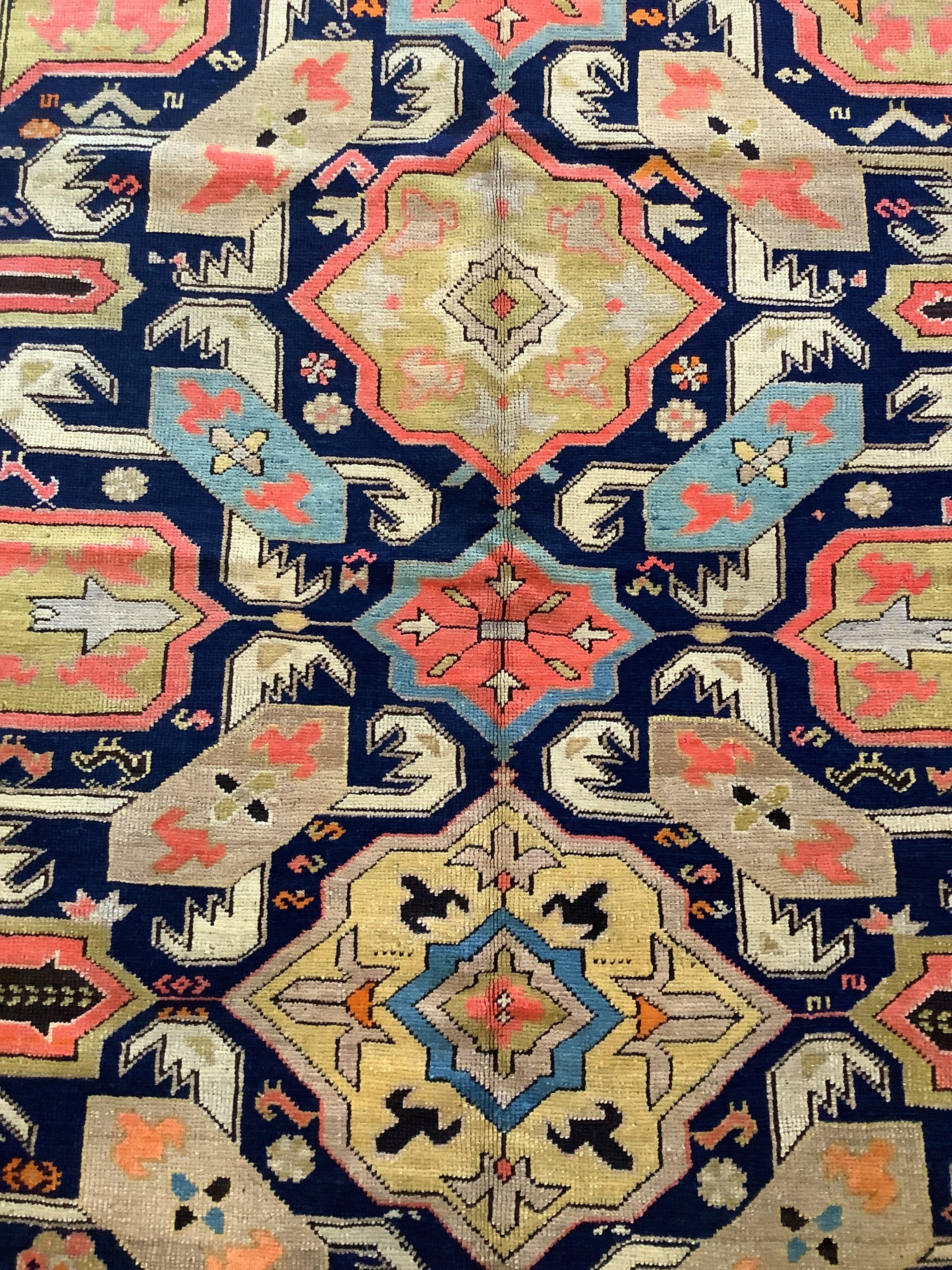 19th Century Rare Karabagh Gallery Carpet For Sale 9