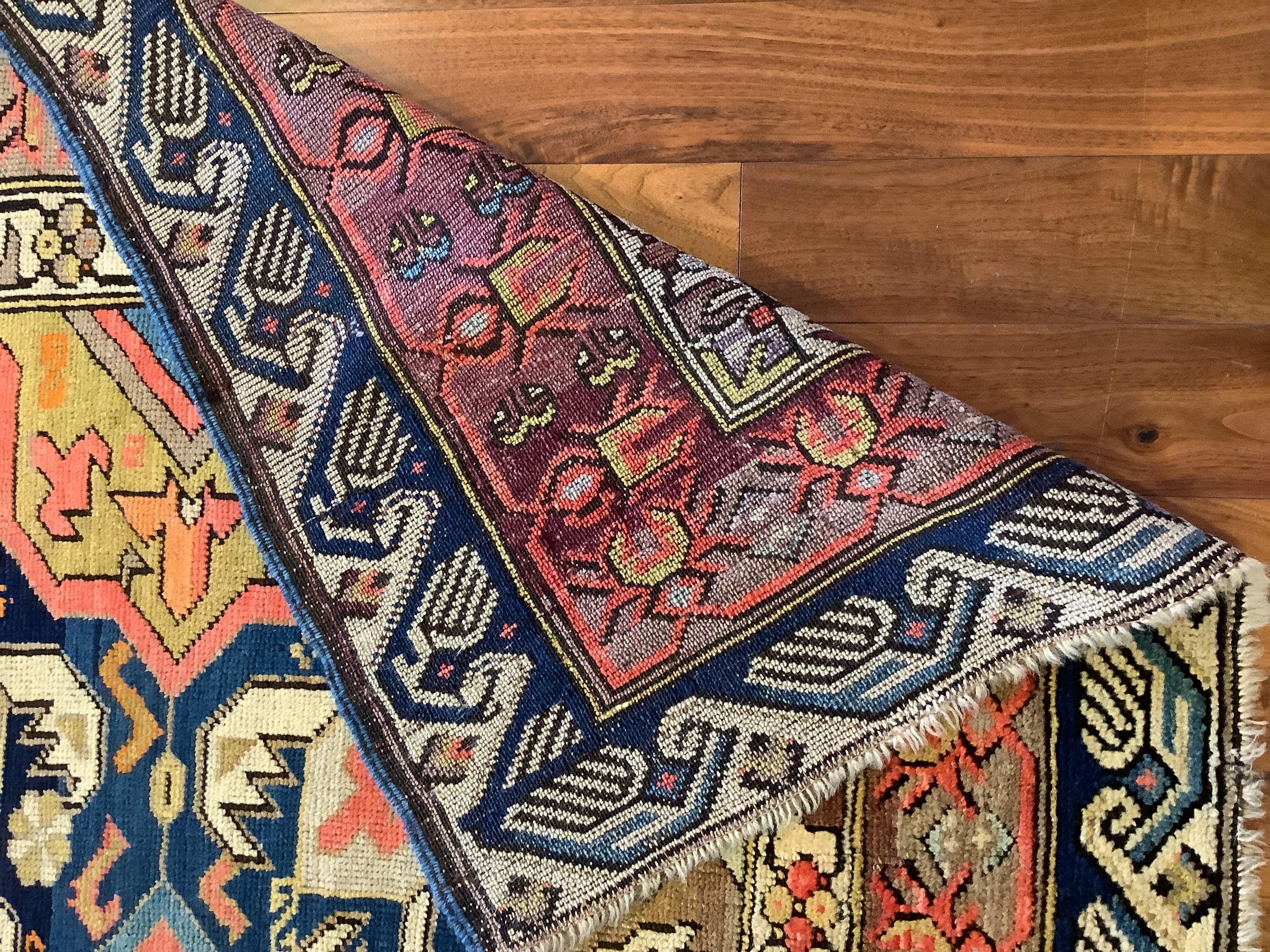 Vegetable Dyed 19th Century Rare Karabagh Gallery Carpet For Sale