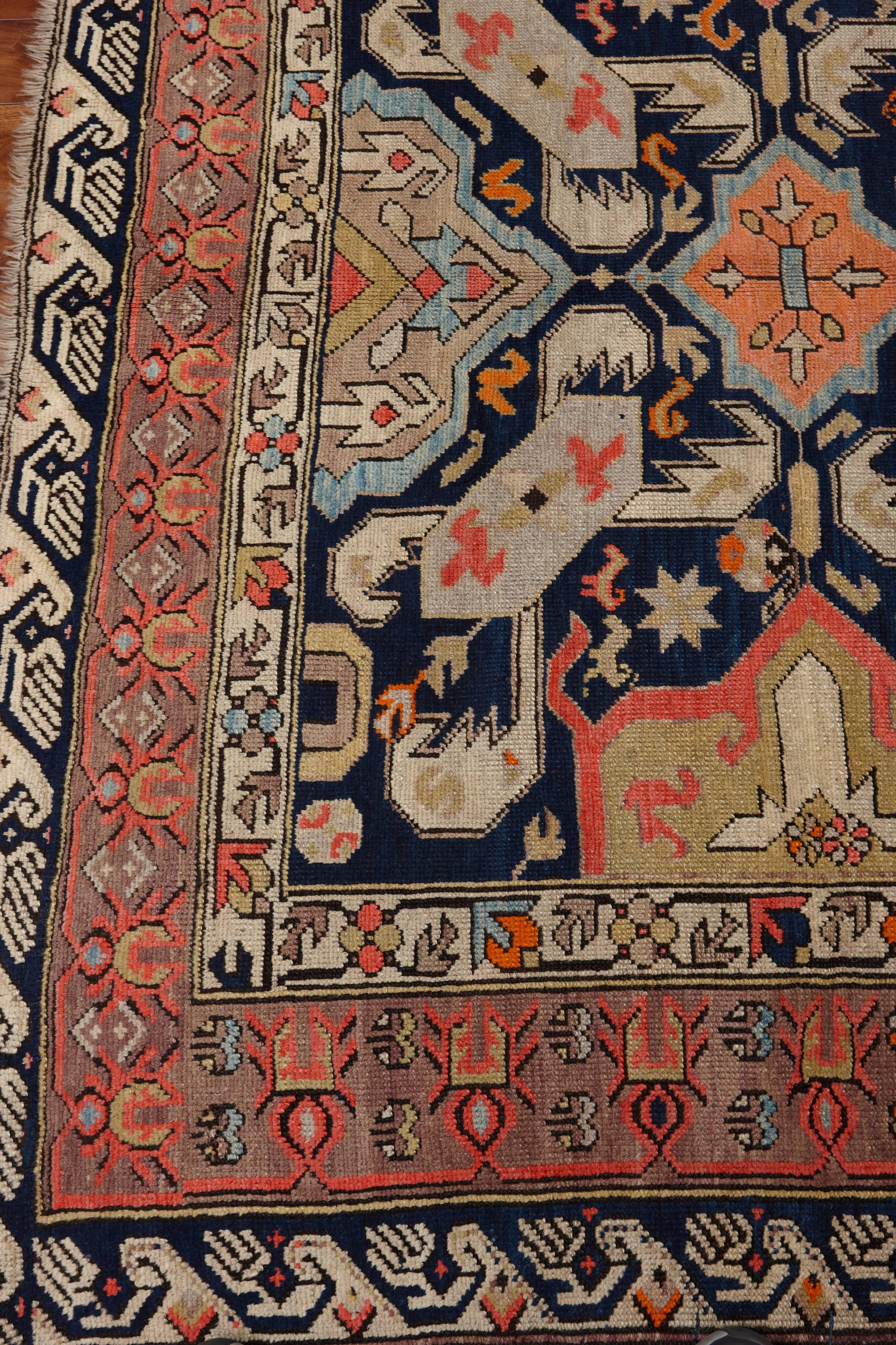 Late 19th Century 19th Century Rare Karabagh Gallery Carpet For Sale