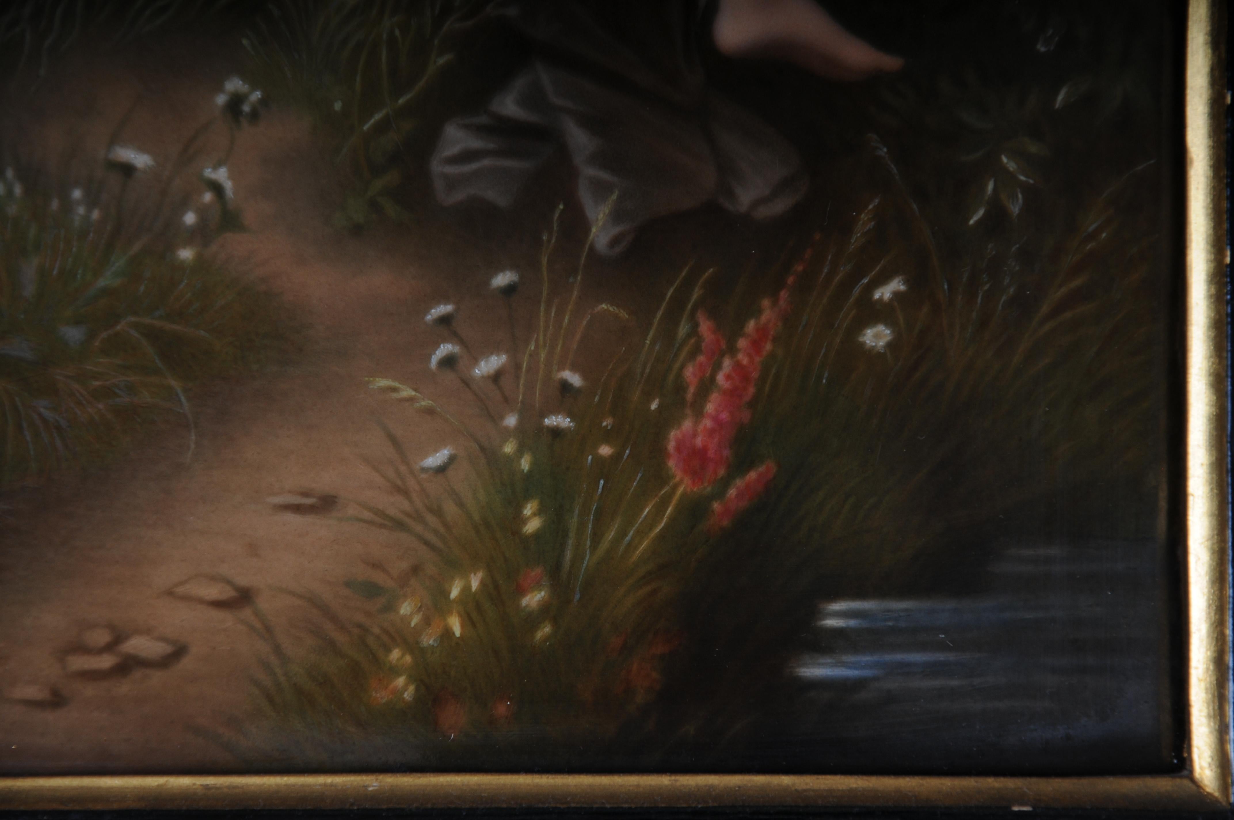 19th Century RARE KPM Berlin porcelain plaque, Carl Meinelt For Sale 6