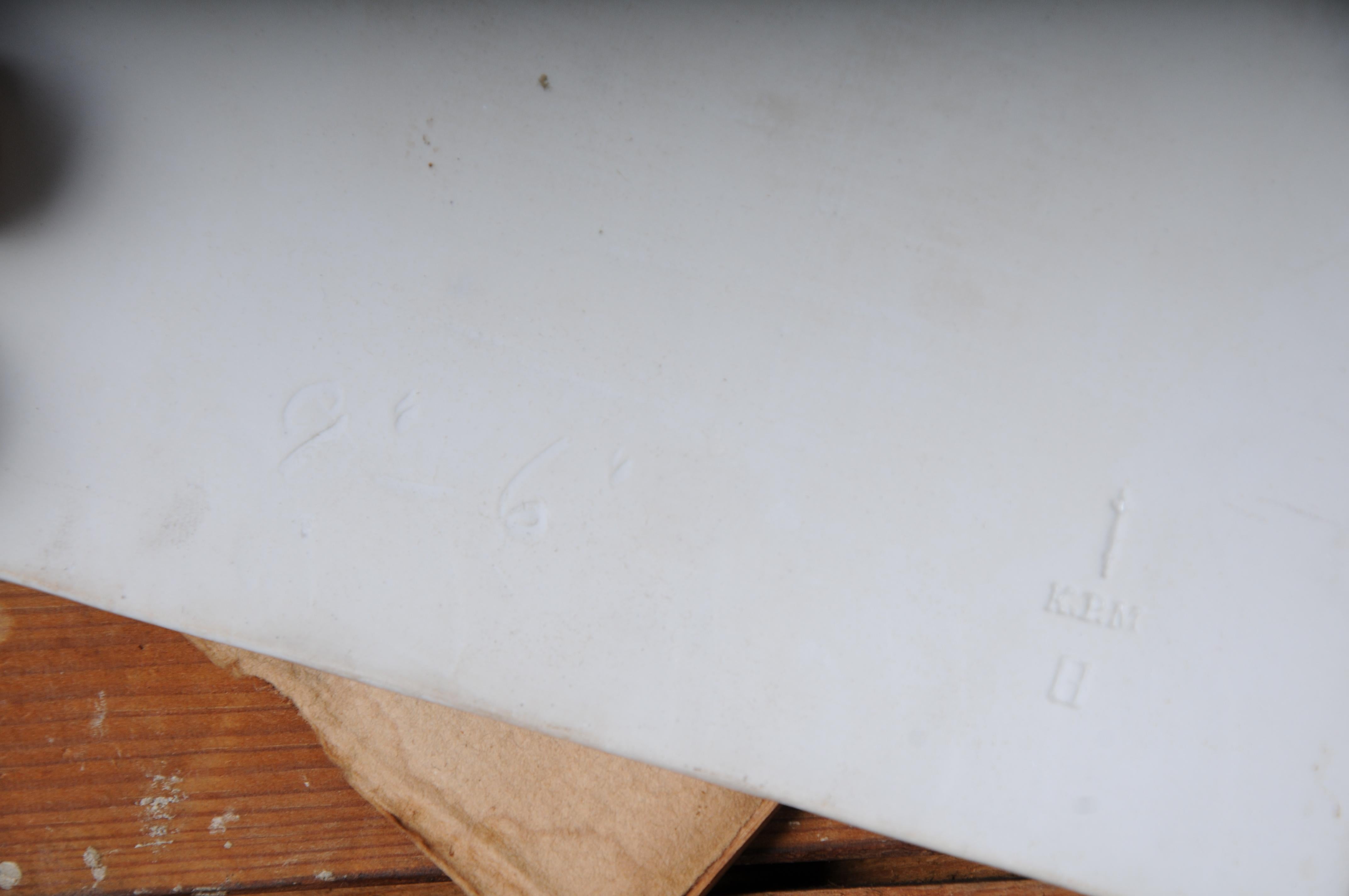 19th Century RARE KPM Berlin porcelain plaque, Carl Meinelt For Sale 14