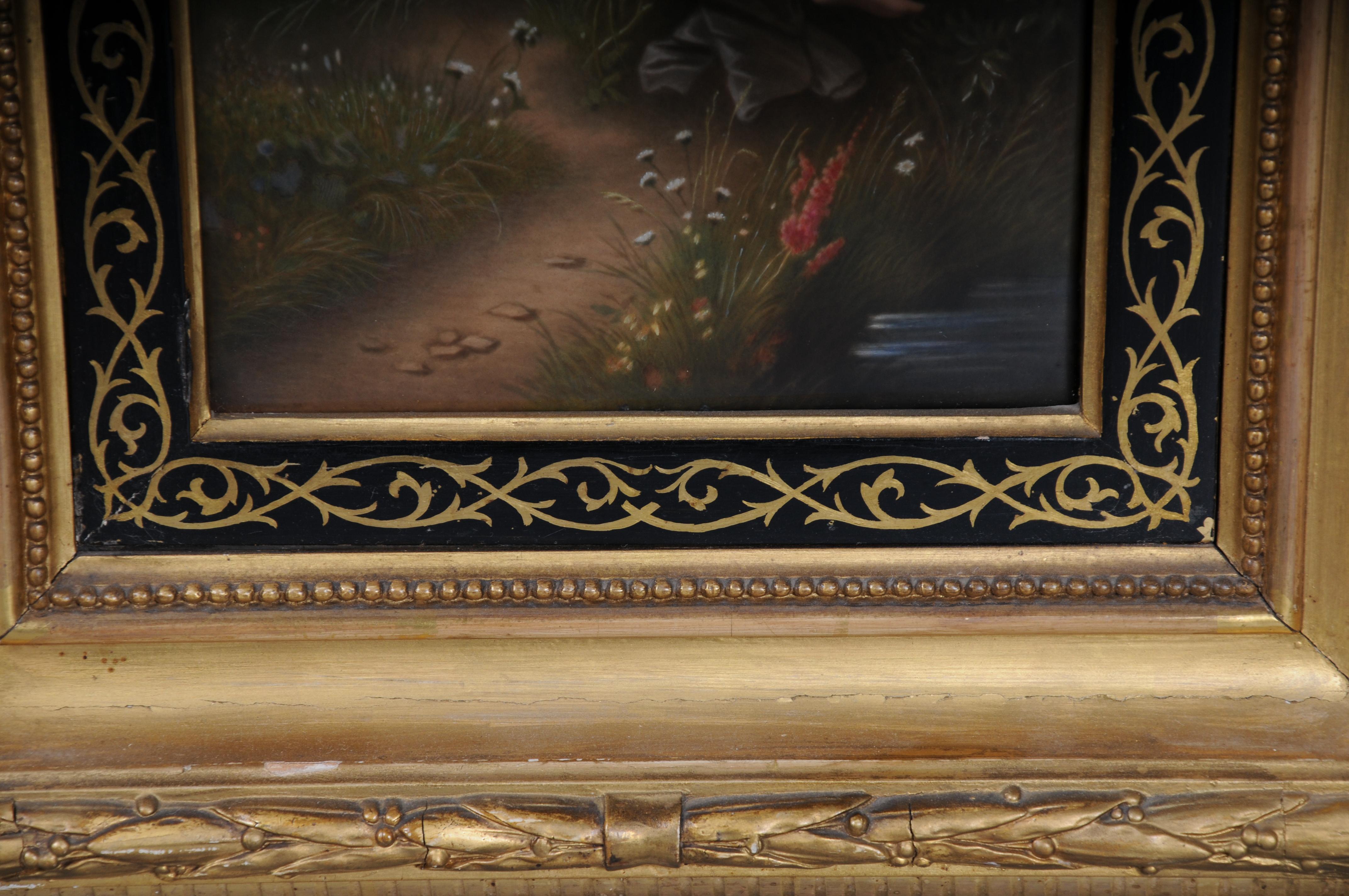 Porcelain 19th Century RARE KPM Berlin porcelain plaque, Carl Meinelt For Sale