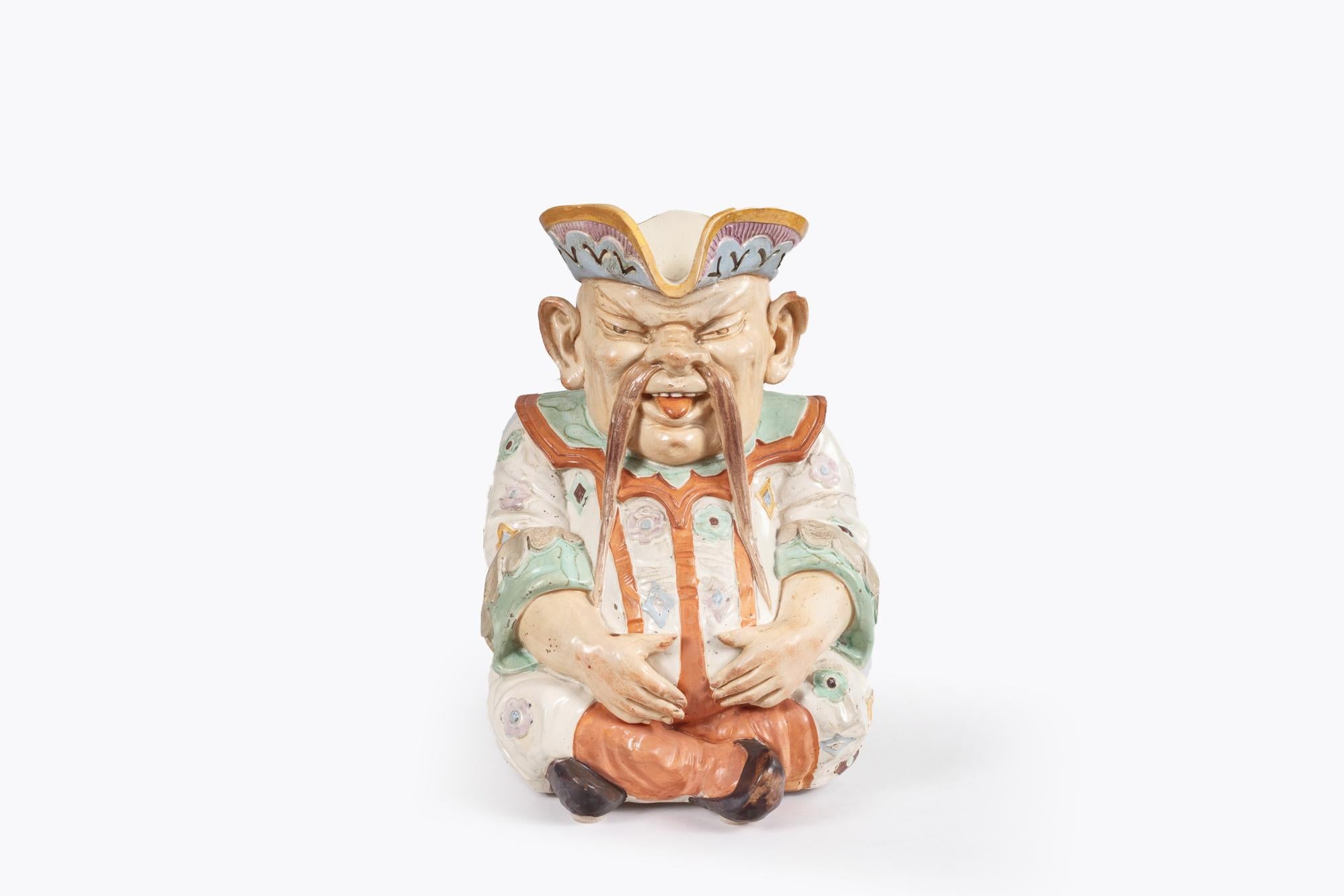19. Jahrhundert Seltene große Porzellan Chinoiserie Toby Krug im Zustand „Gut“ im Angebot in Dublin 8, IE