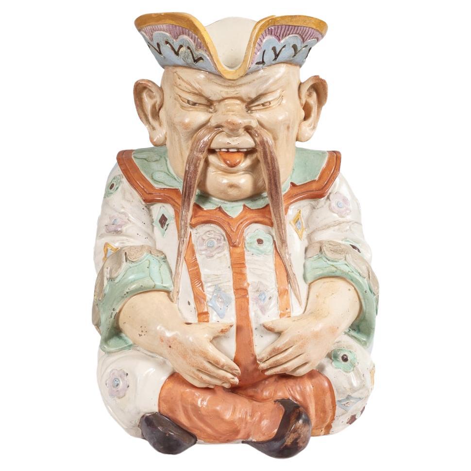 19. Jahrhundert Seltene große Porzellan Chinoiserie Toby Krug im Angebot