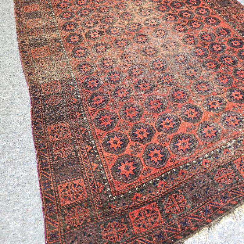 19th Century Rare Large Room size Baluch Rug 7.2x12.6 In Good Condition For Sale In Los Angeles, CA