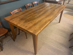 19th Century Rare Wide Antique Walnut Table