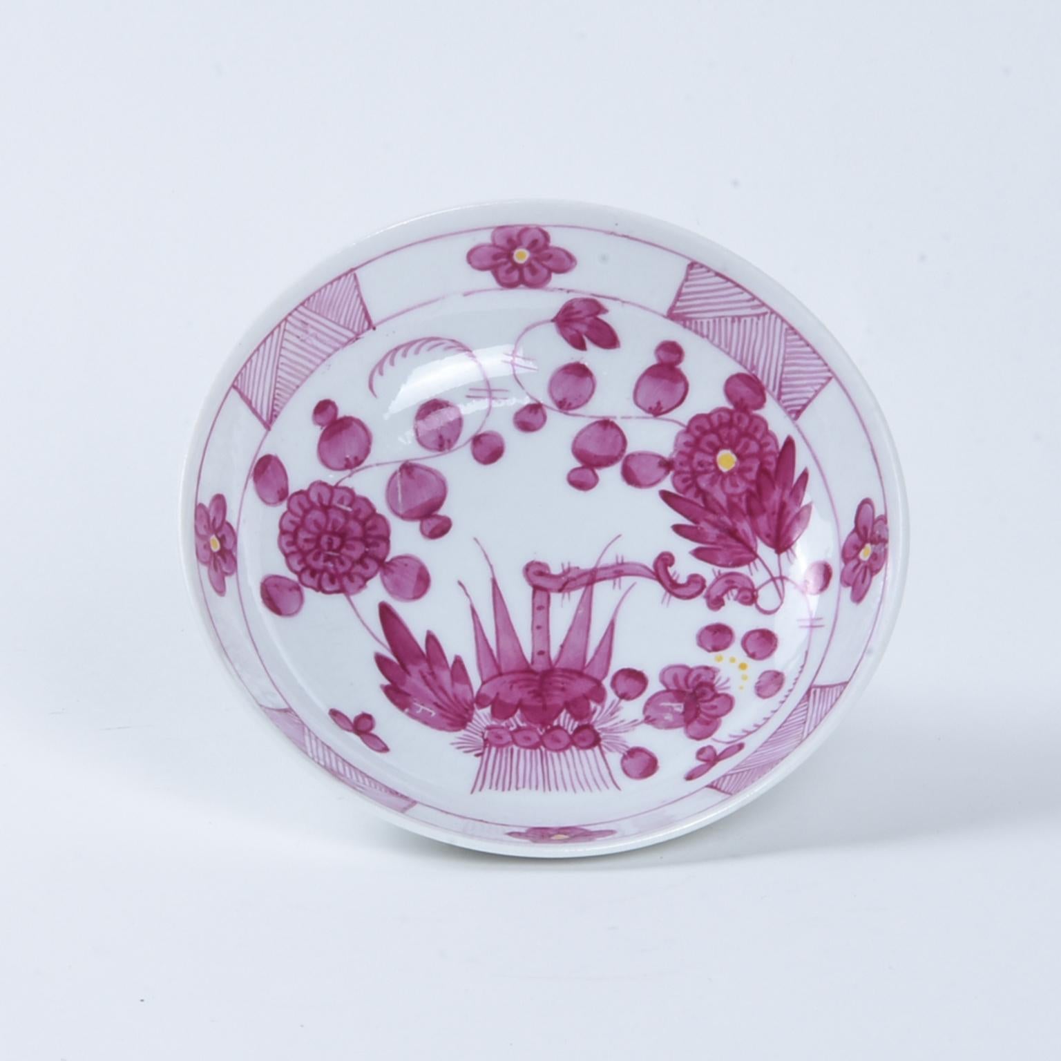 German 19th Century Rauenstein Porcelain Teacups For Sale