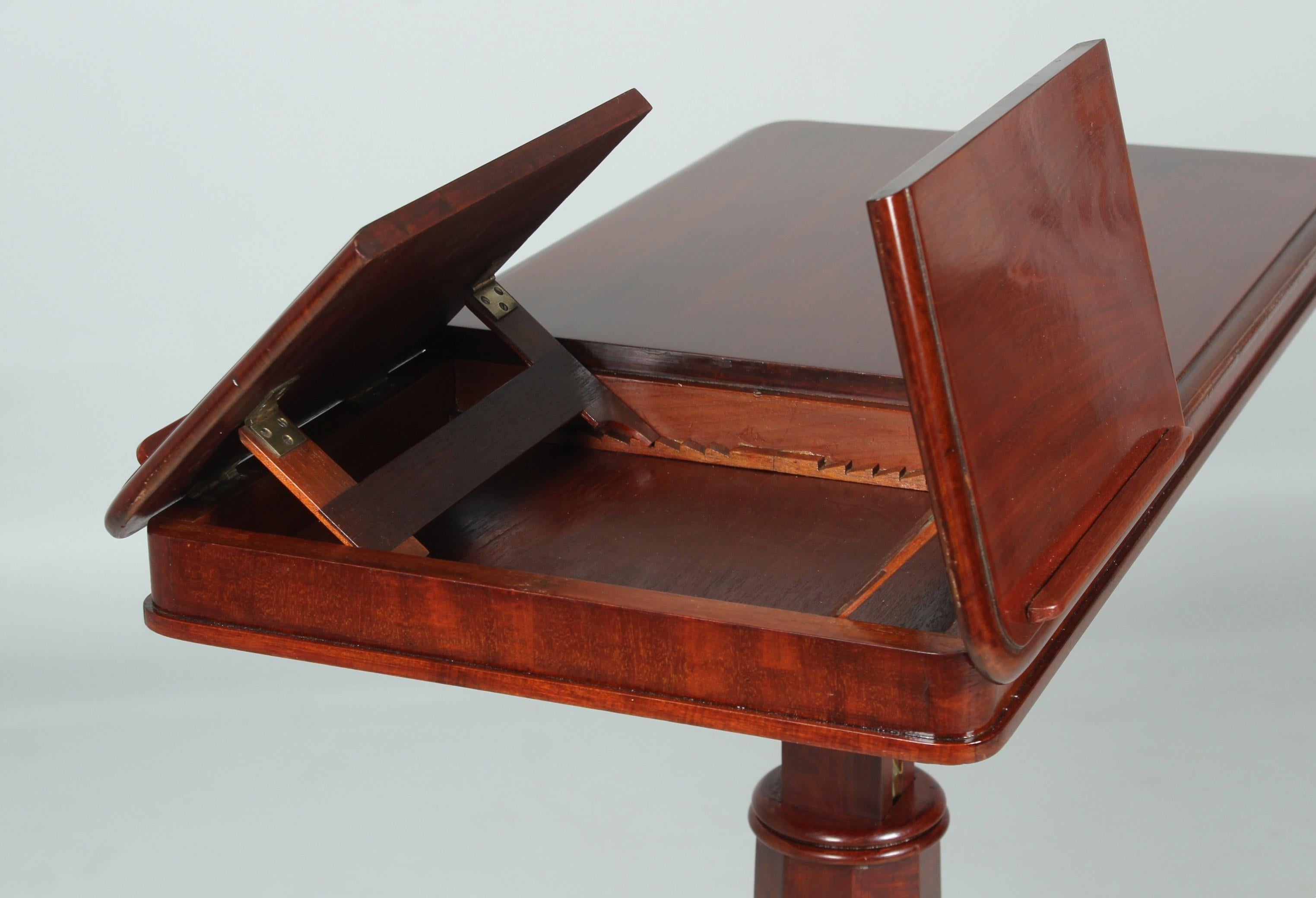 19th Century Reading Table, Bedtable, High-Adjustable, England, Victorian c 1870 For Sale 5