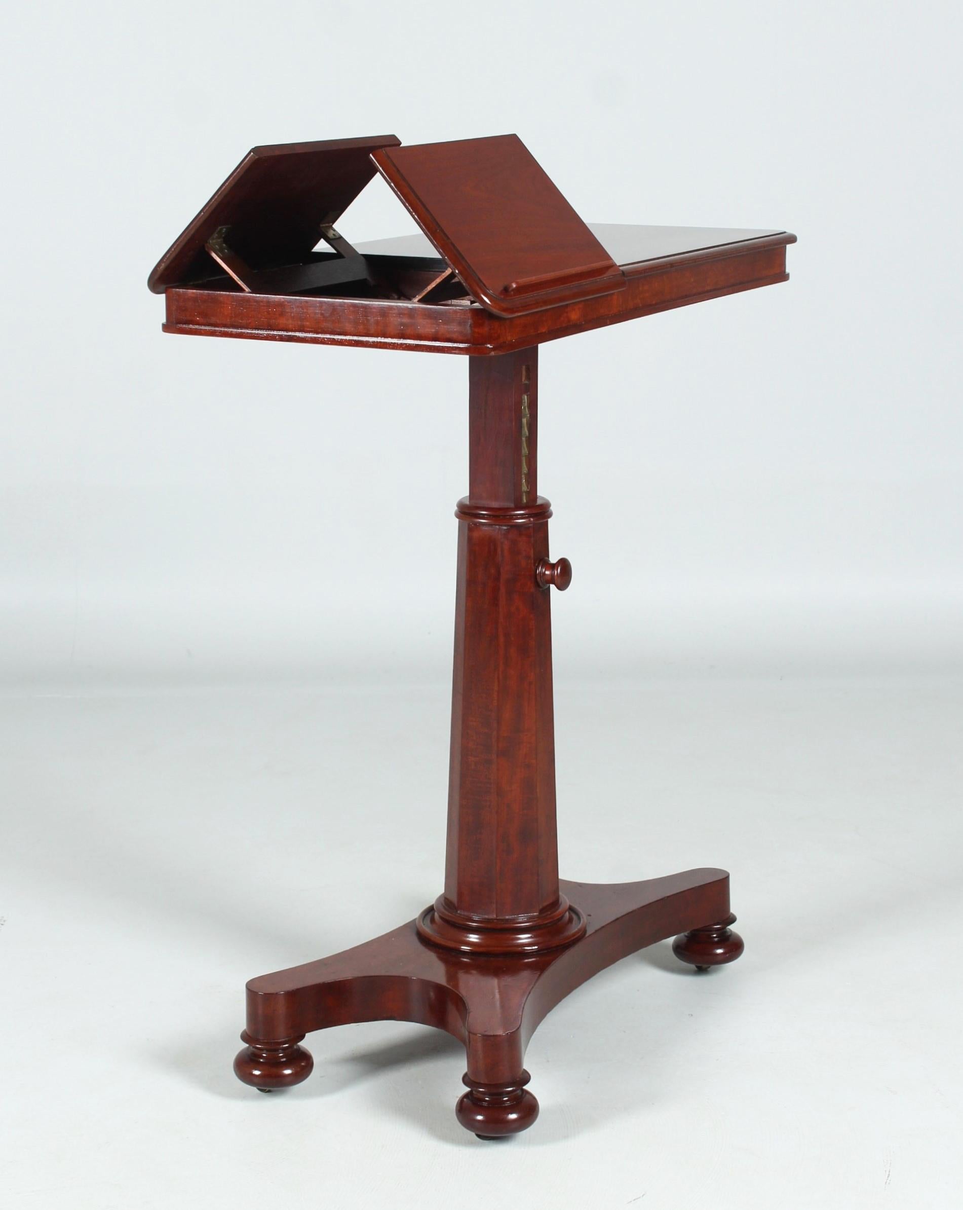 19th Century Reading Table, Bedtable, High-Adjustable, England, Victorian c 1870 For Sale 2