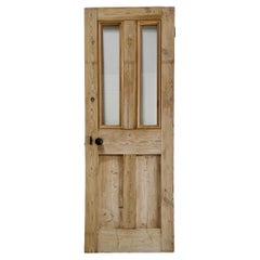 19th Century Reclaimed 2-Lite English Pine Door