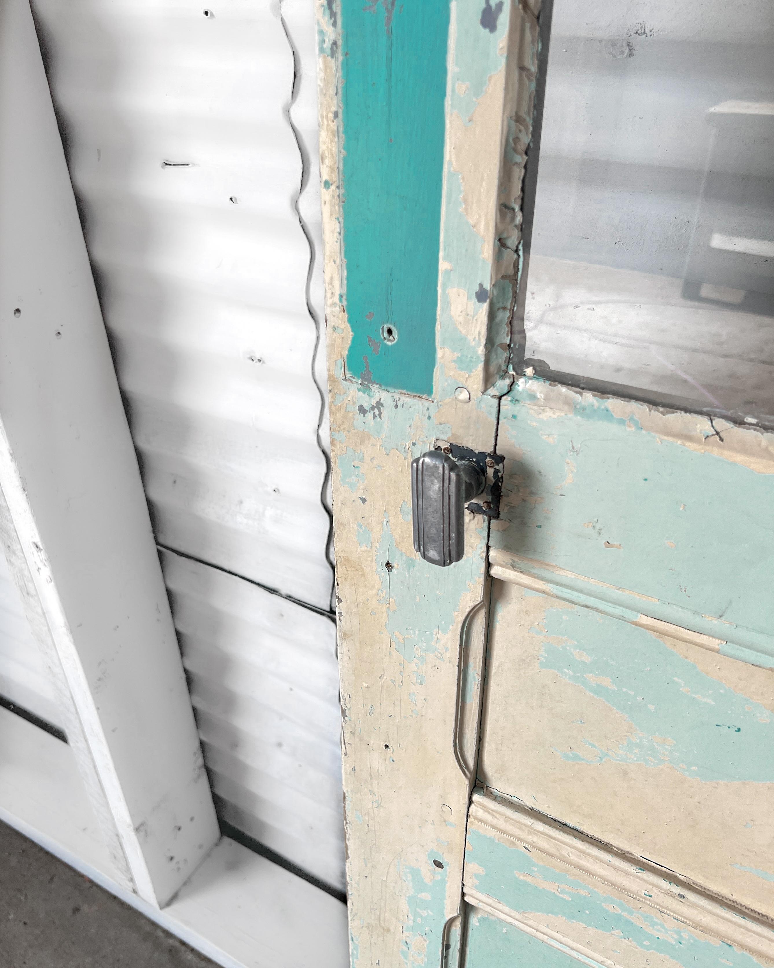 19th Century Reclaimed 2-Lite French Door For Sale 8