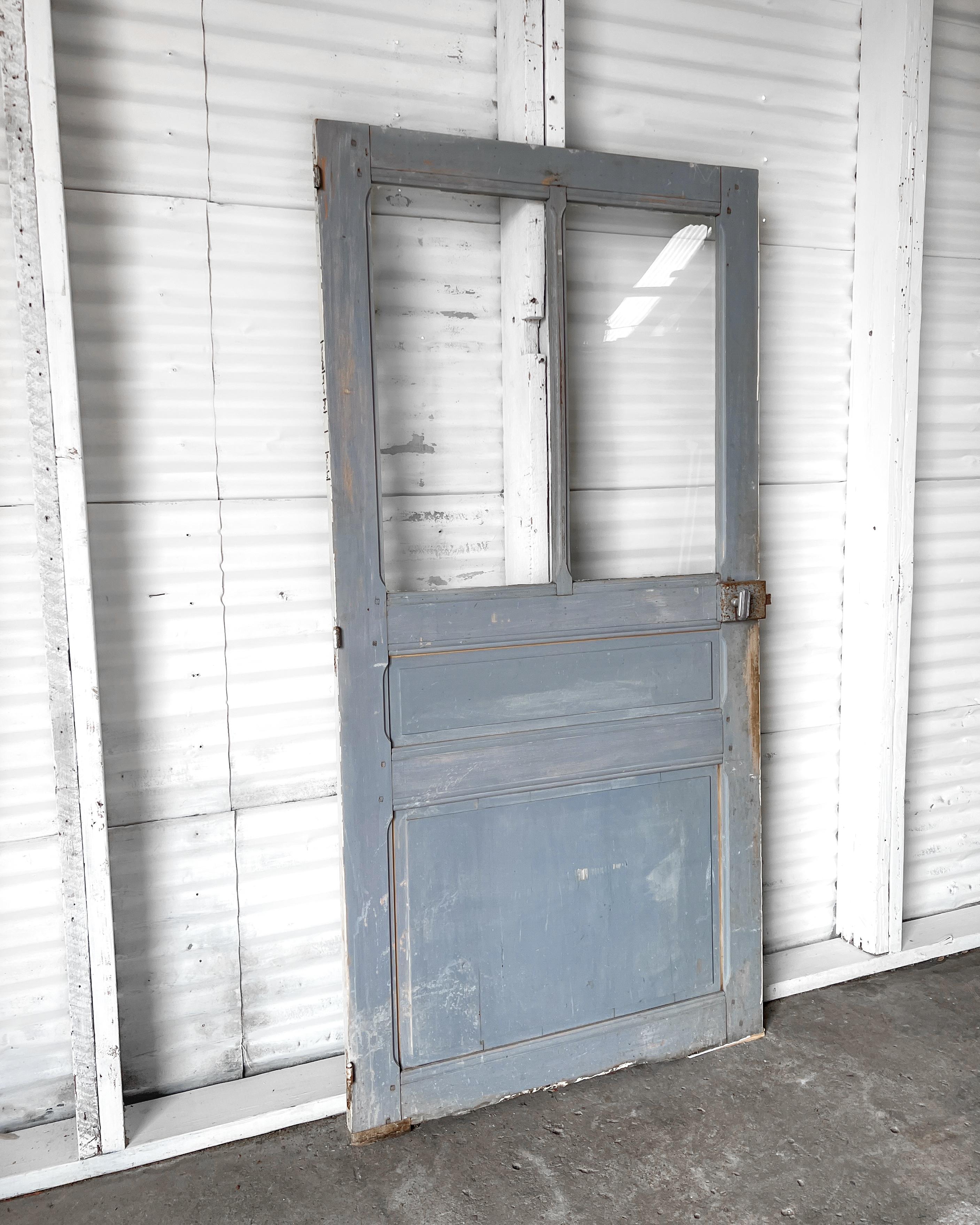 19th Century Reclaimed 2-Lite French Door In Good Condition For Sale In Mckinney, TX