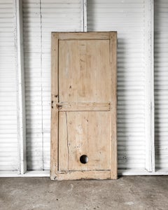 Reclaimierte 2-teilige französische Kleiderschranktür aus dem 19. Jahrhundert mit natürlicher Oberfläche