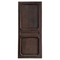 Reclaimierte 3-teilige französische Tür aus dem 19. Jahrhundert mit Wellenschliff-Details