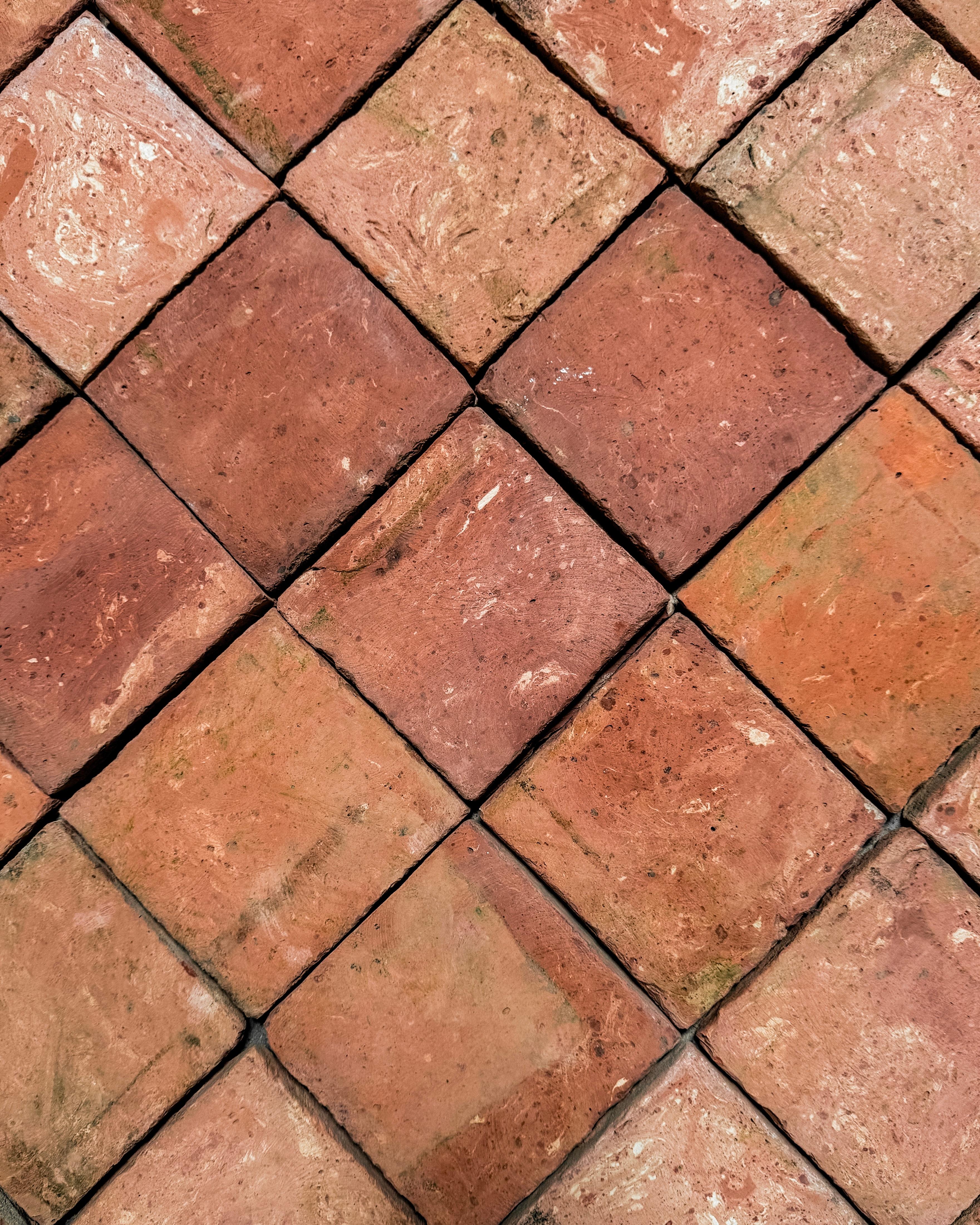 Piastrelle in terracotta francese recuperate del XIX secolo, 18 SF in vendita 3