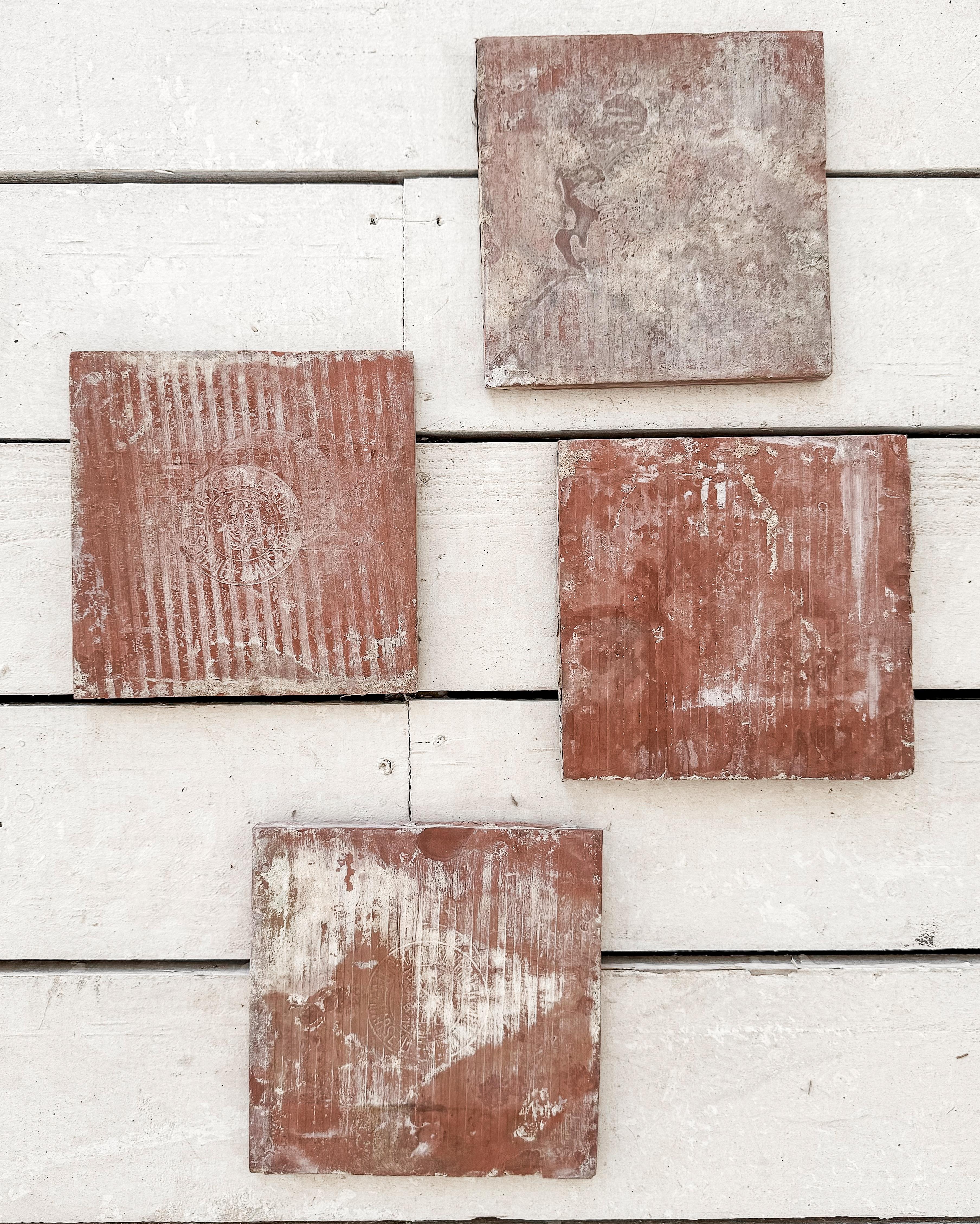 Piastrelle in terracotta francese del XIX secolo, 33SF in vendita 8