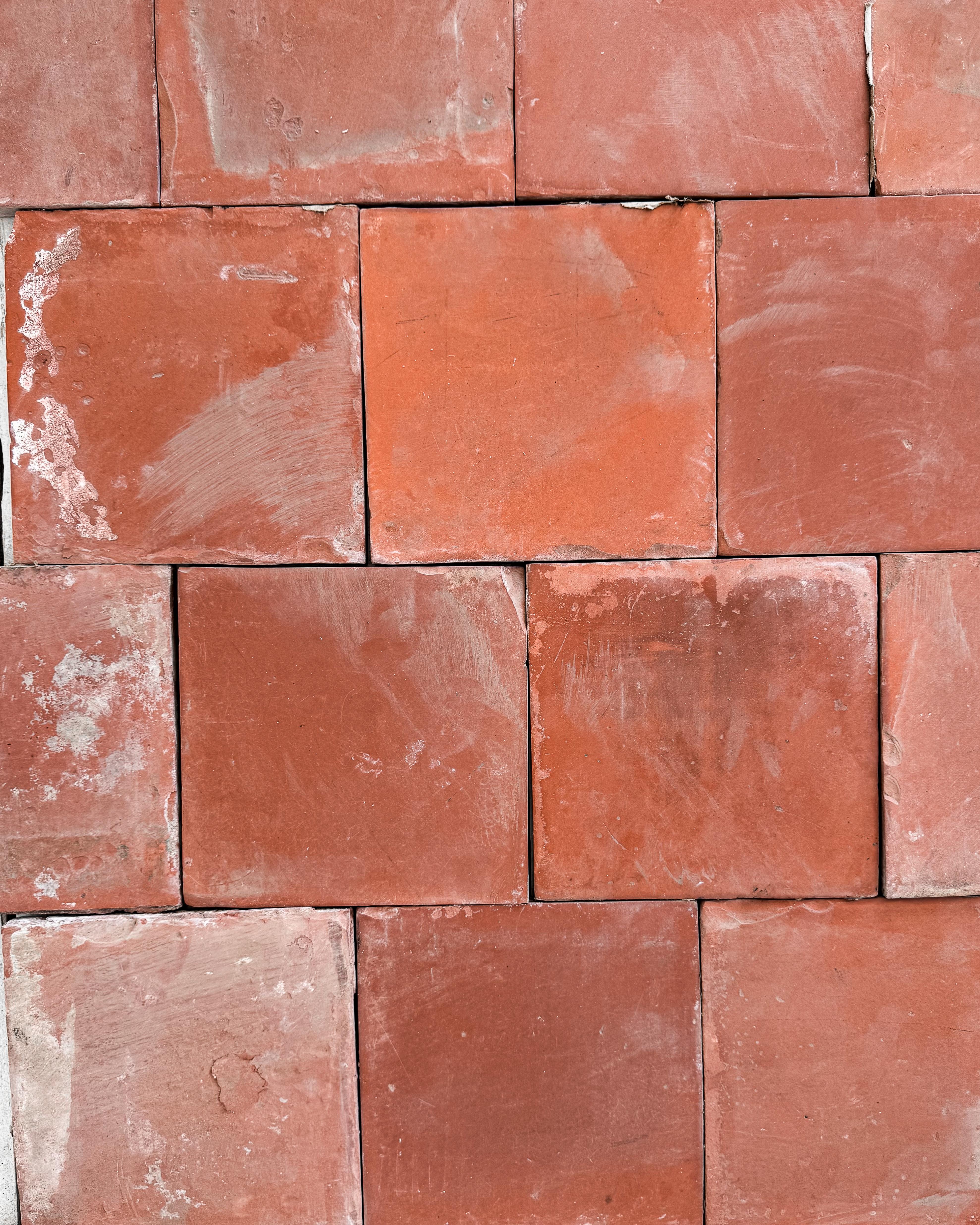 Piastrelle in terracotta francese del XIX secolo, 33SF in vendita 4