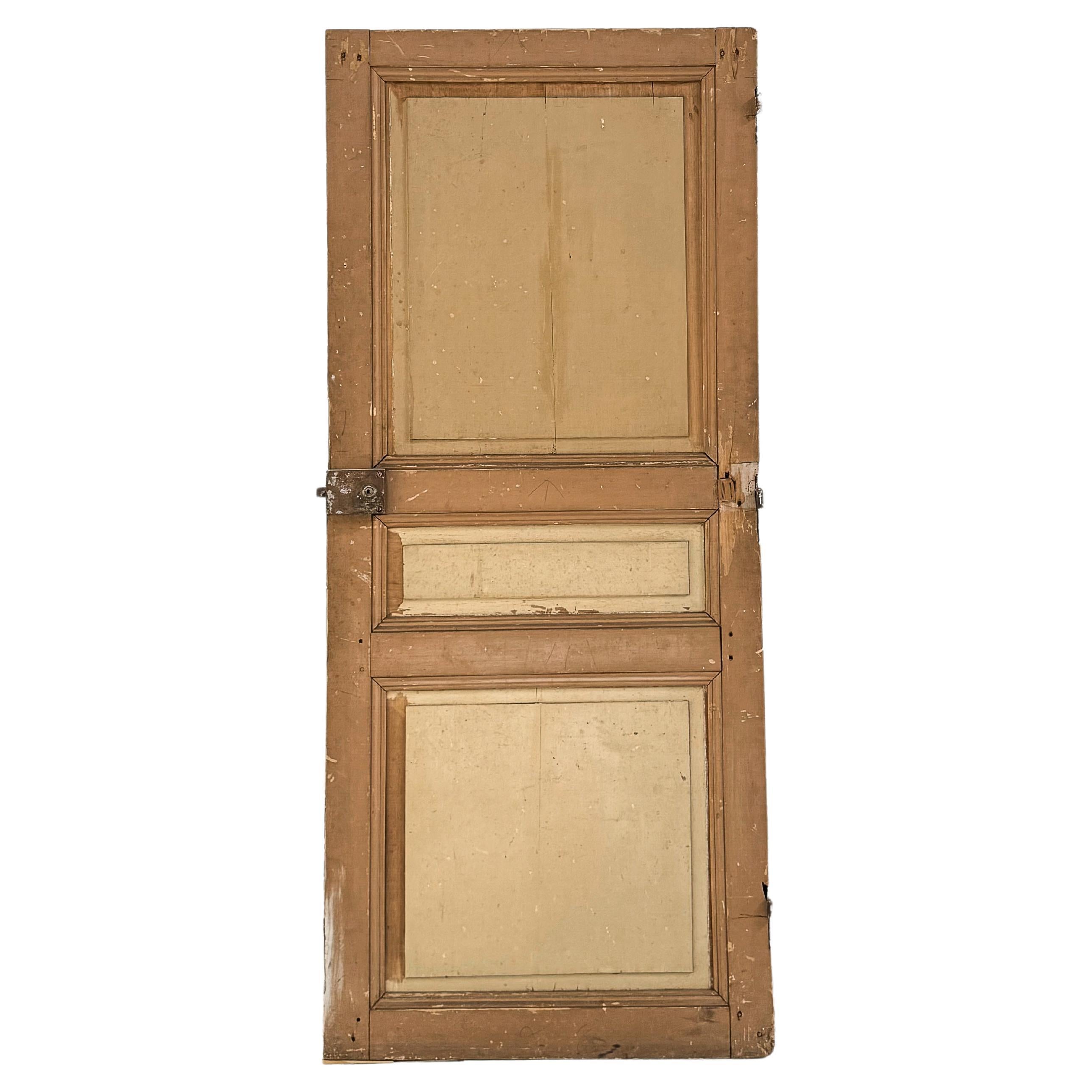 Porte de garde-robe française récupérée du 19ème siècle