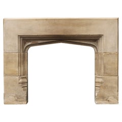 19th Century Reclaimed Limestone Mantel