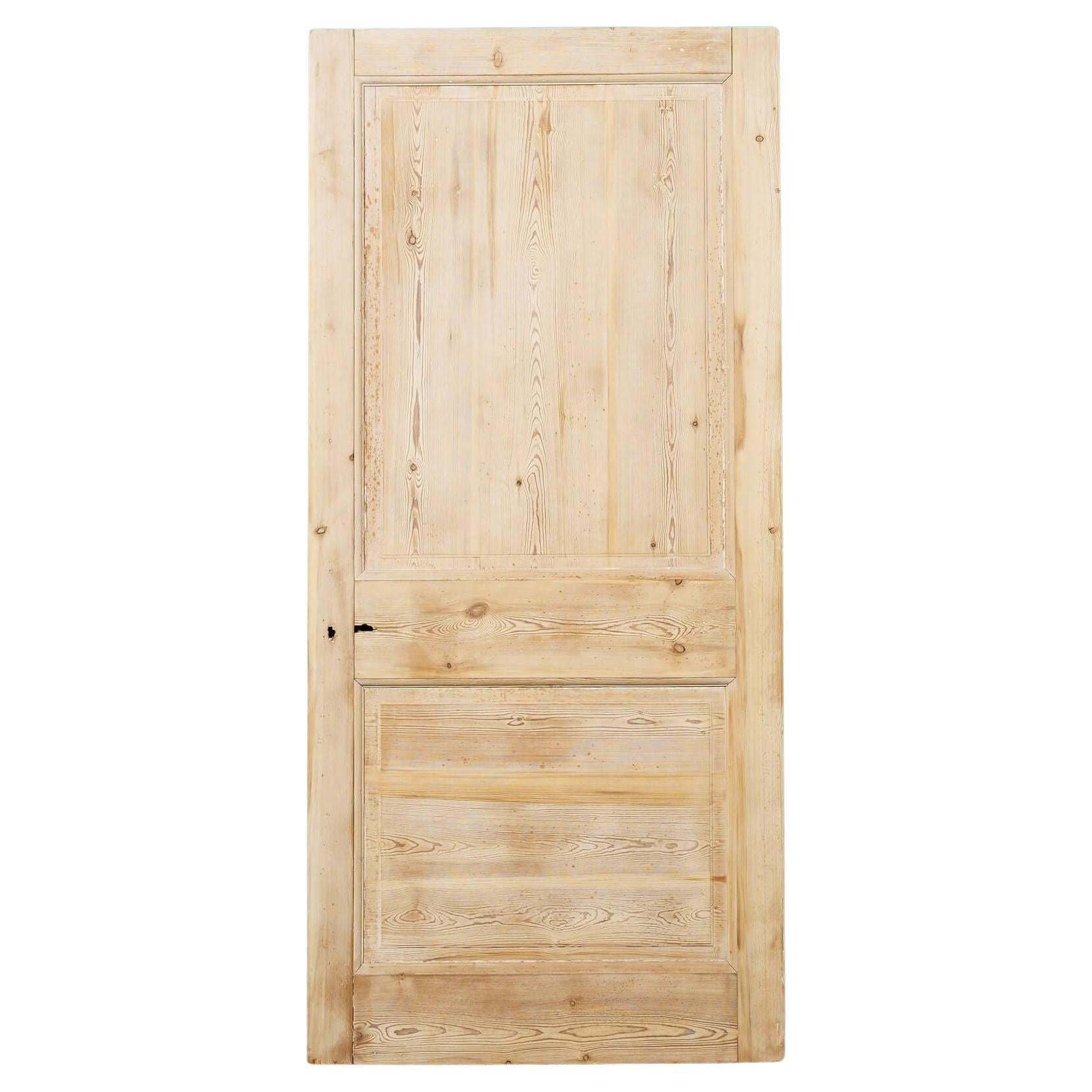 19th Century Reclaimed Pine Interior Door